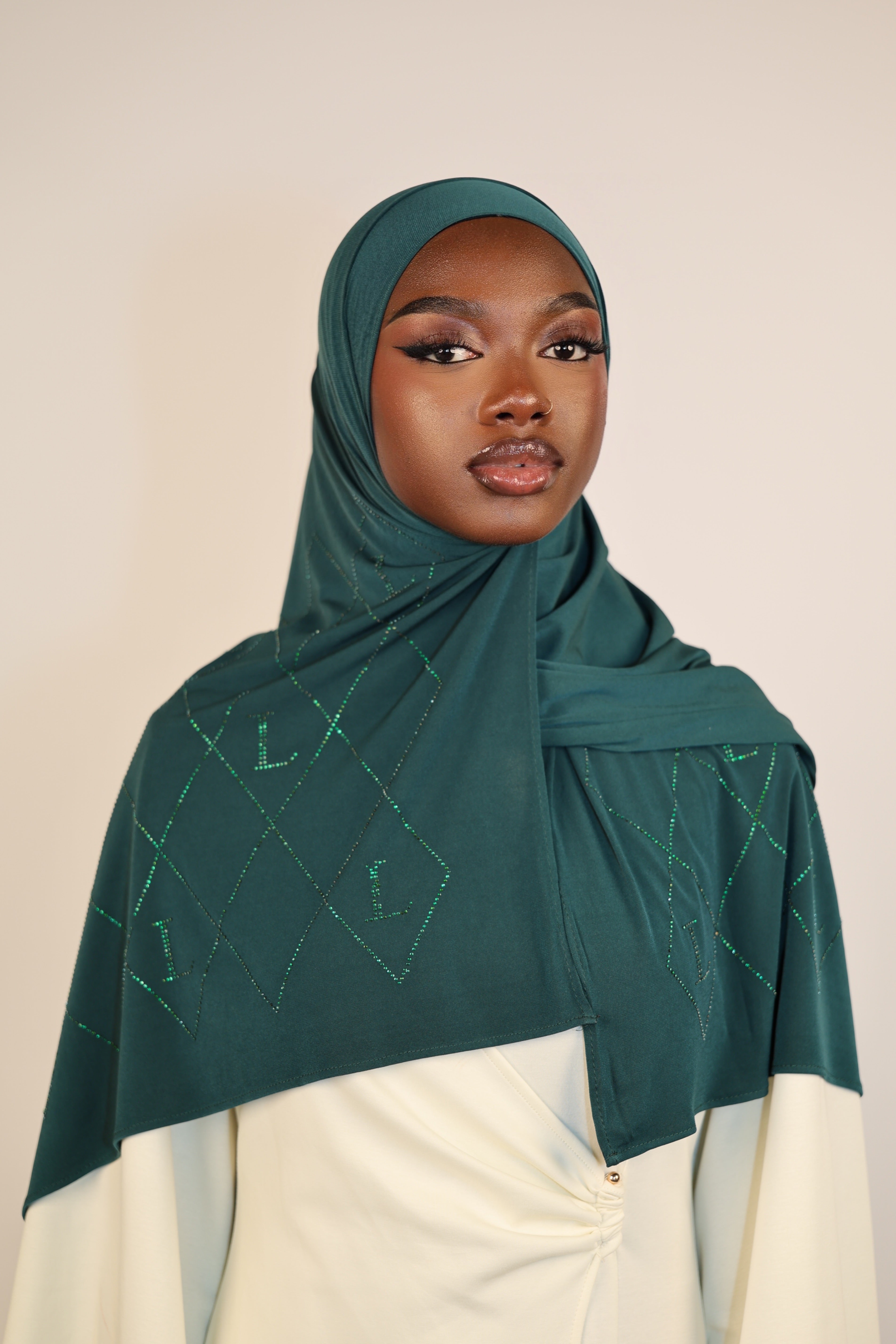 Premium Jersey Strass “L” - royal green
