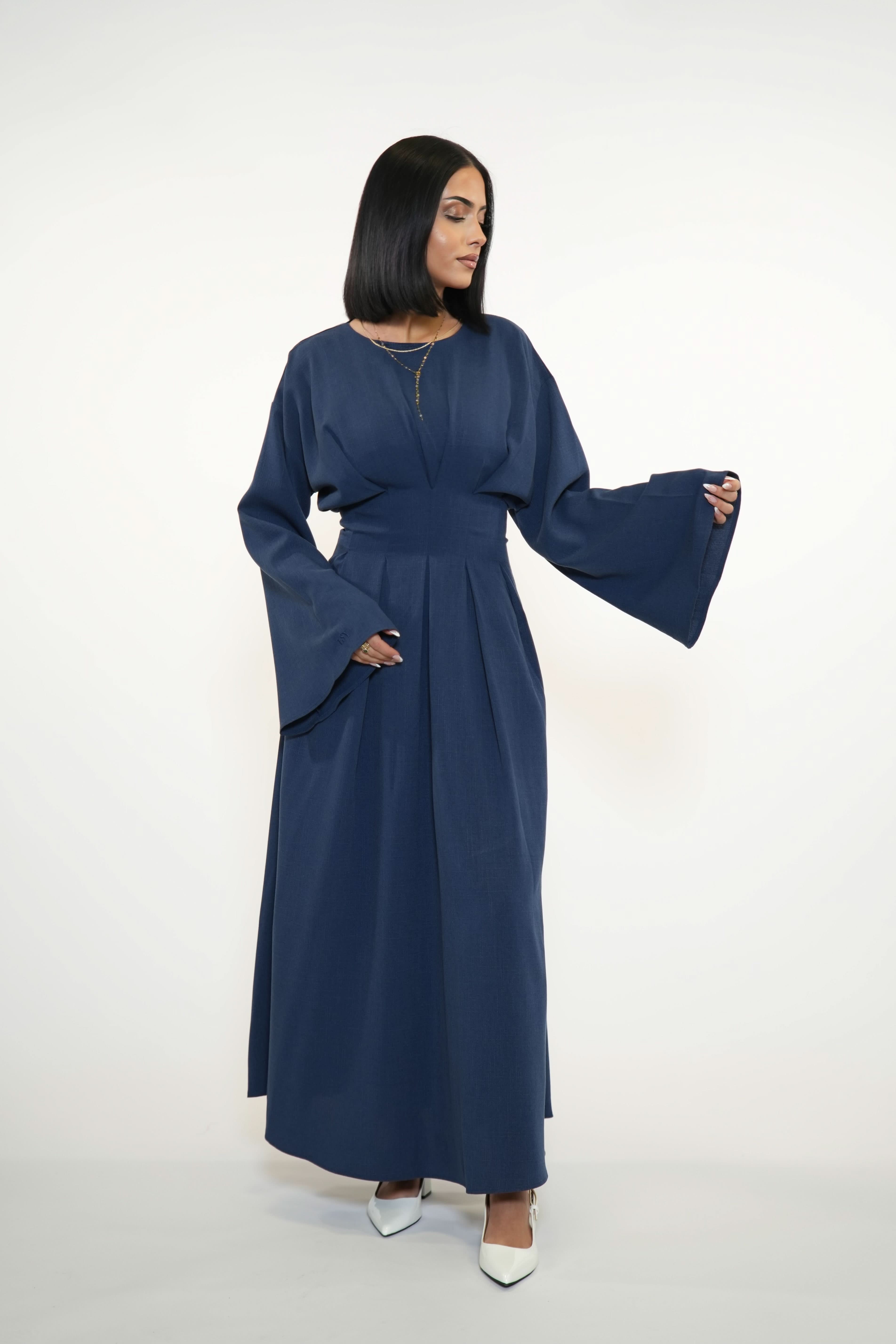 LA BALLEZA CORSET DRESS - NAVY - Losyana.Shop