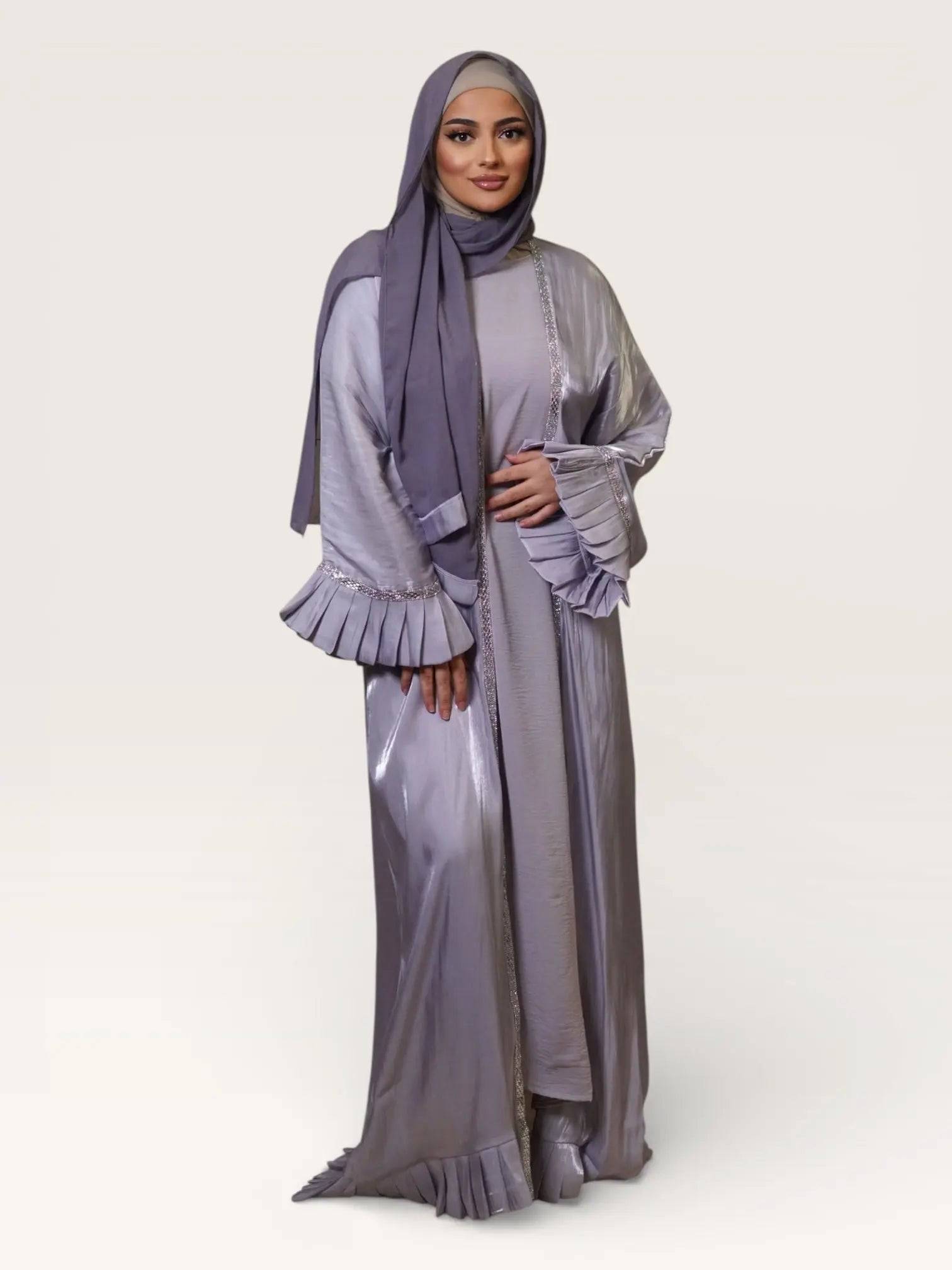 Emirate abaya - lavendel - Losyana.Shop