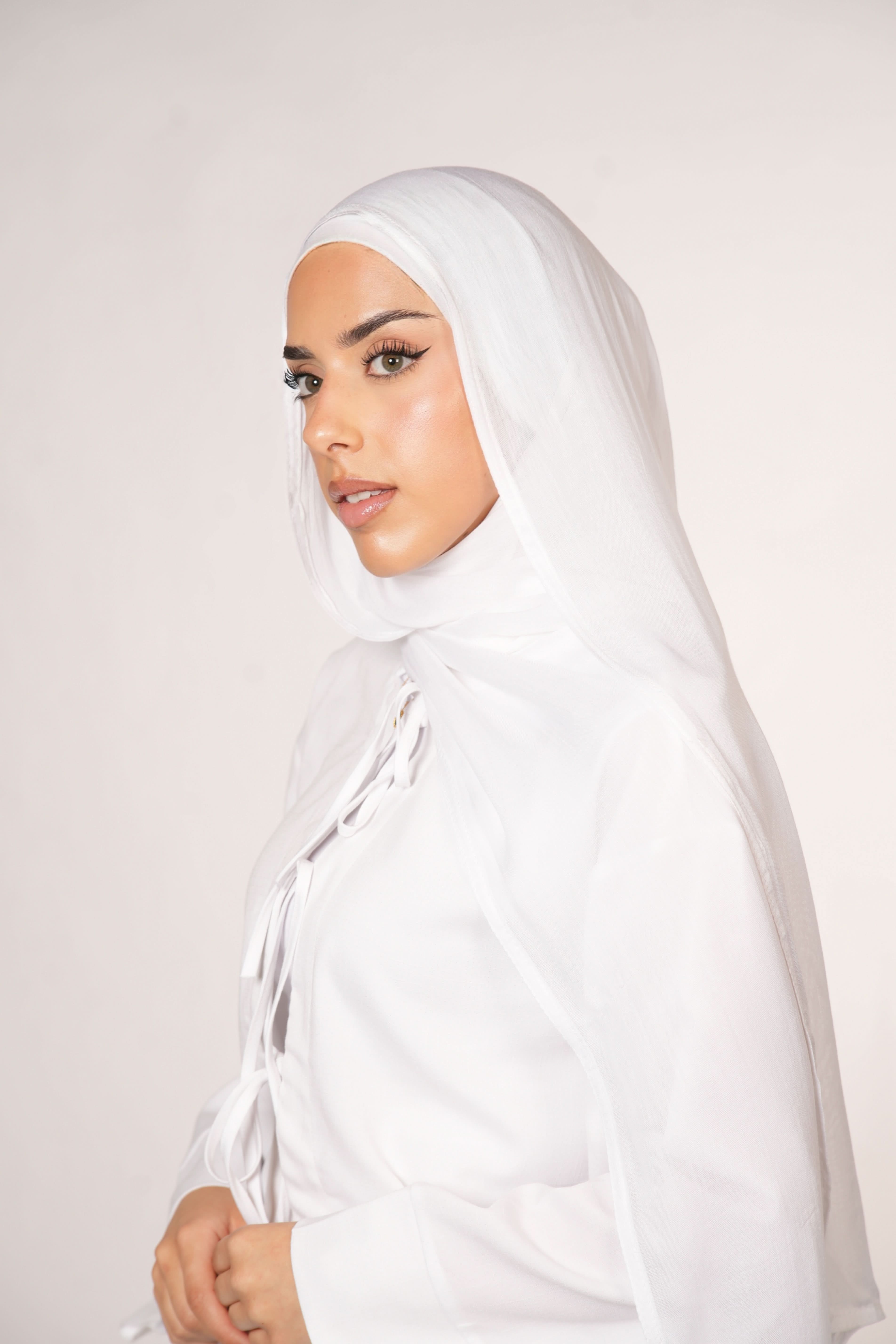 MODAL HIJAB - WHITE - Losyana.Shop