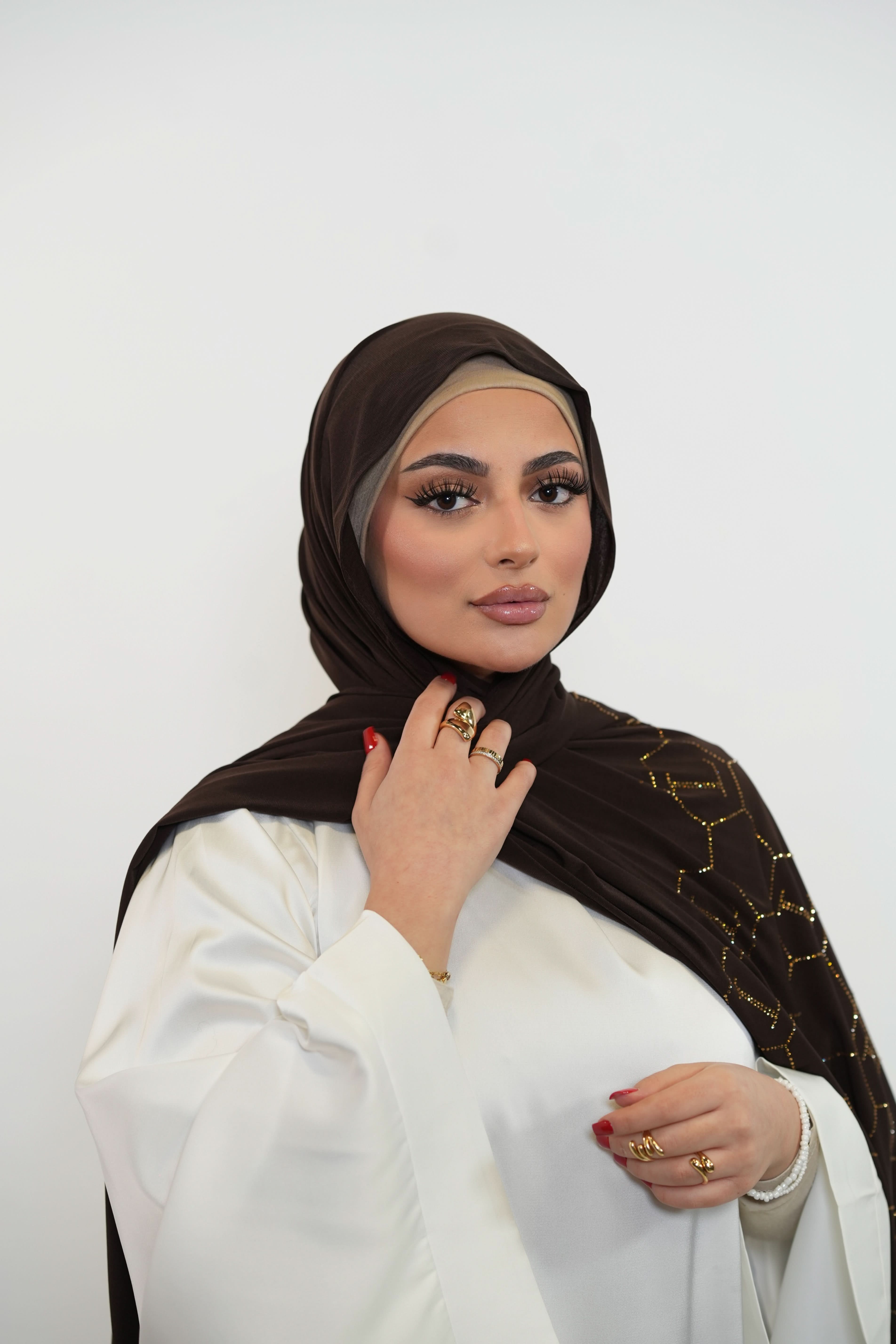 Premium Jersey Strass “L” - brown sugar - Losyana.Shop