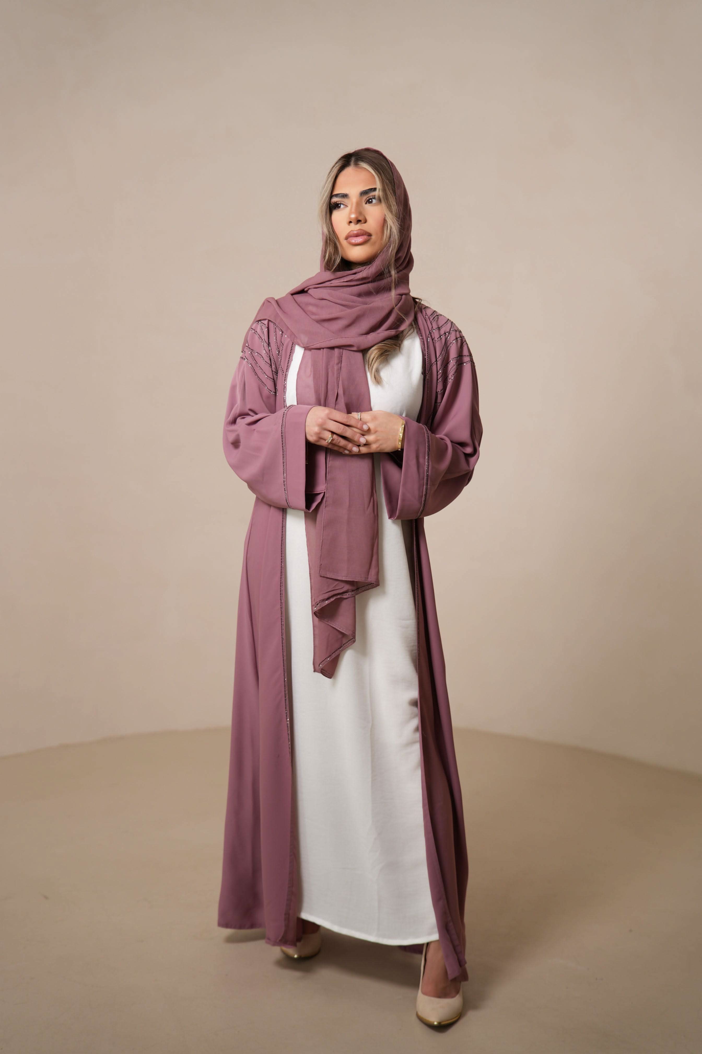 Emirate Abaya - Pink - Losyana.Shop