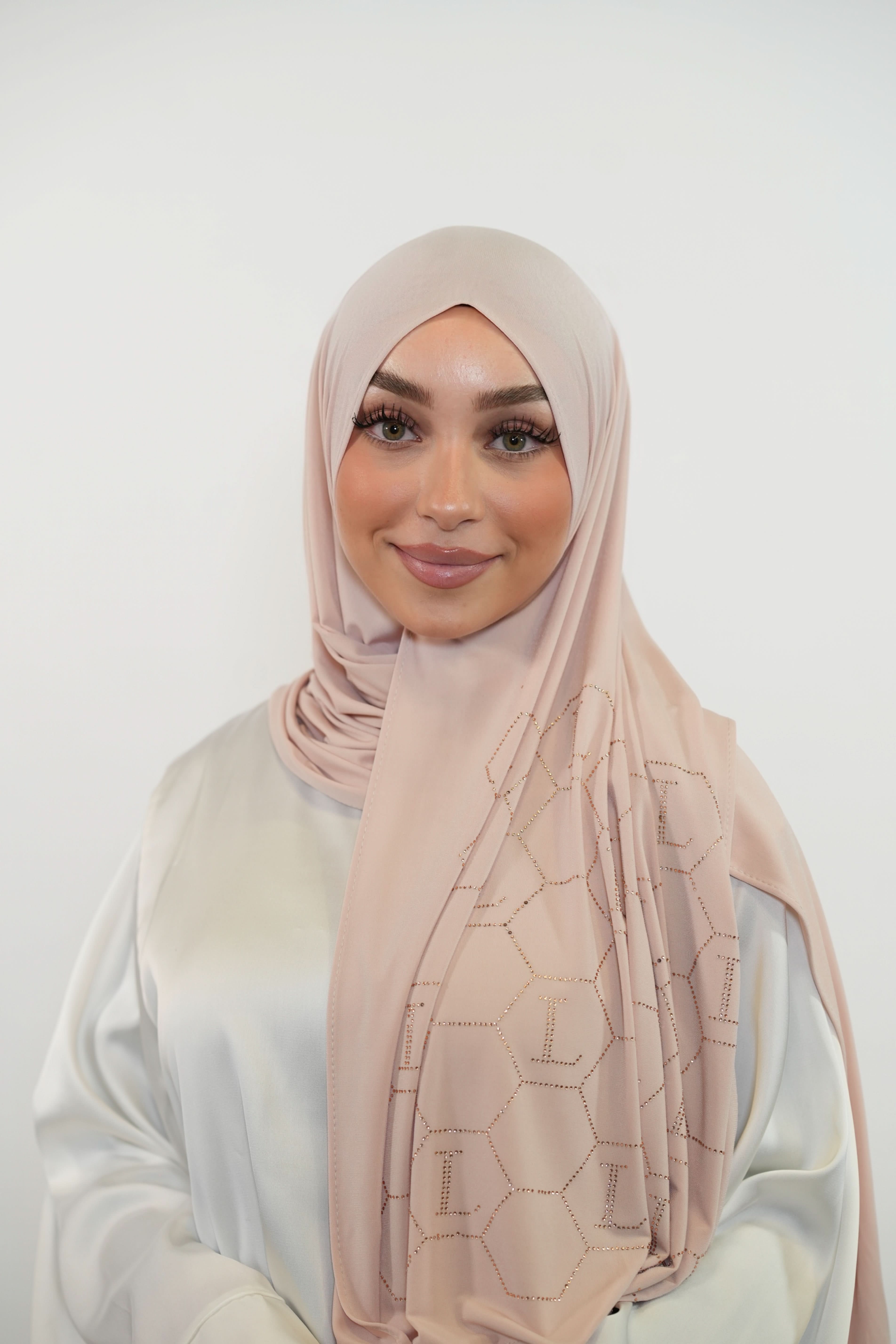 Premium Jersey Strass “L” - light rose - Losyana.Shop