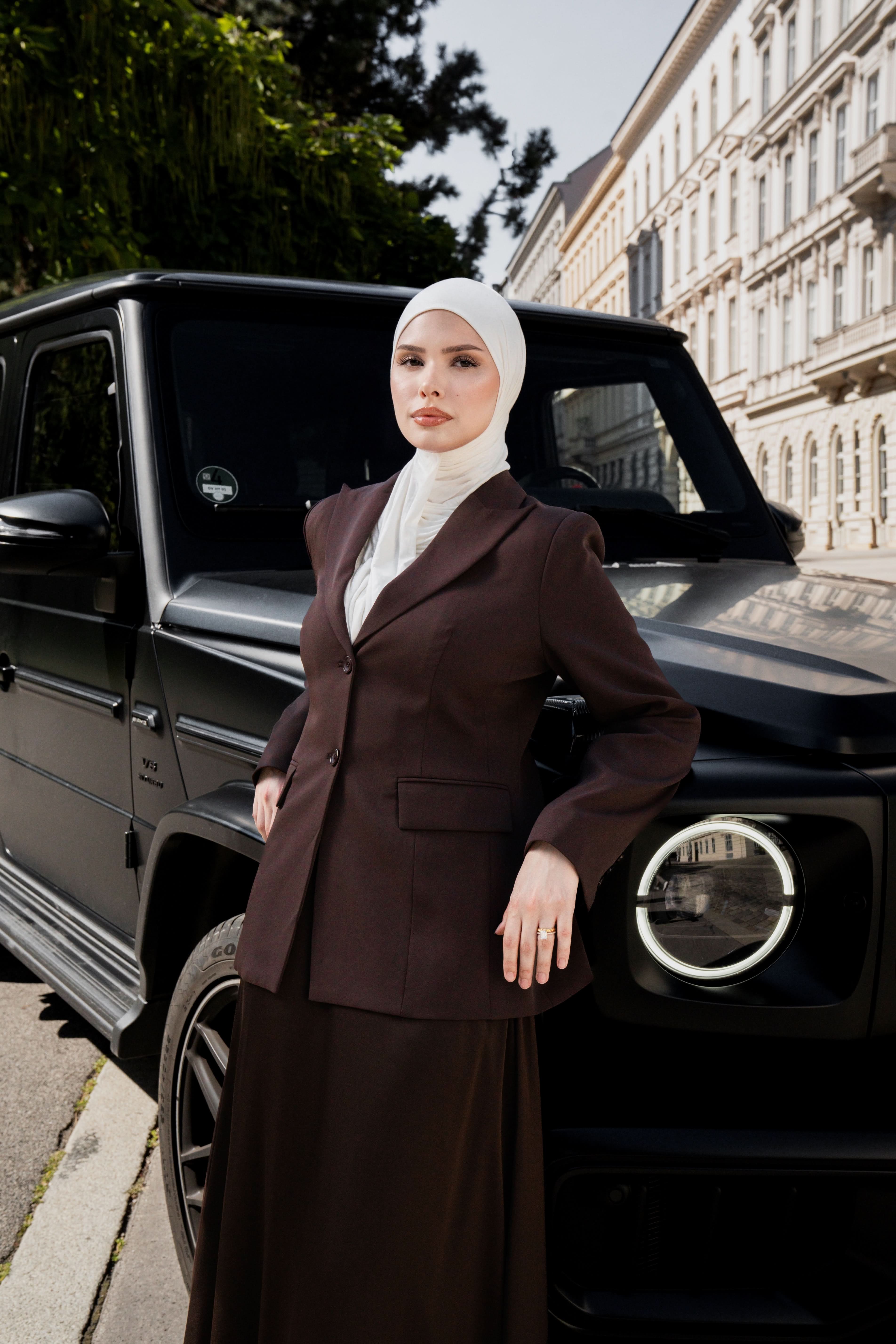 satin poésie - espresso - Losyana.Shop