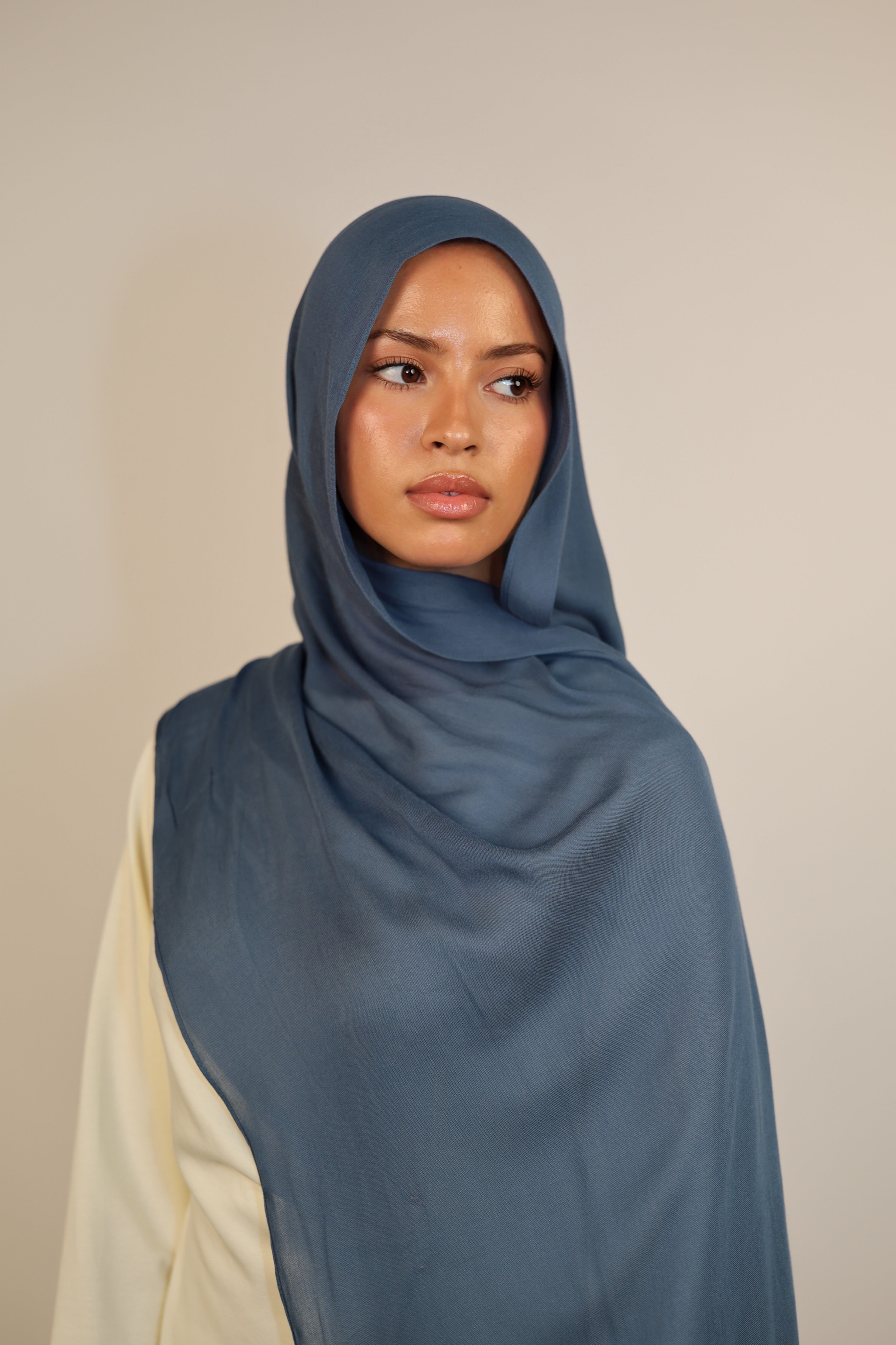 Lightweight Modal Hijab - Slate Blue