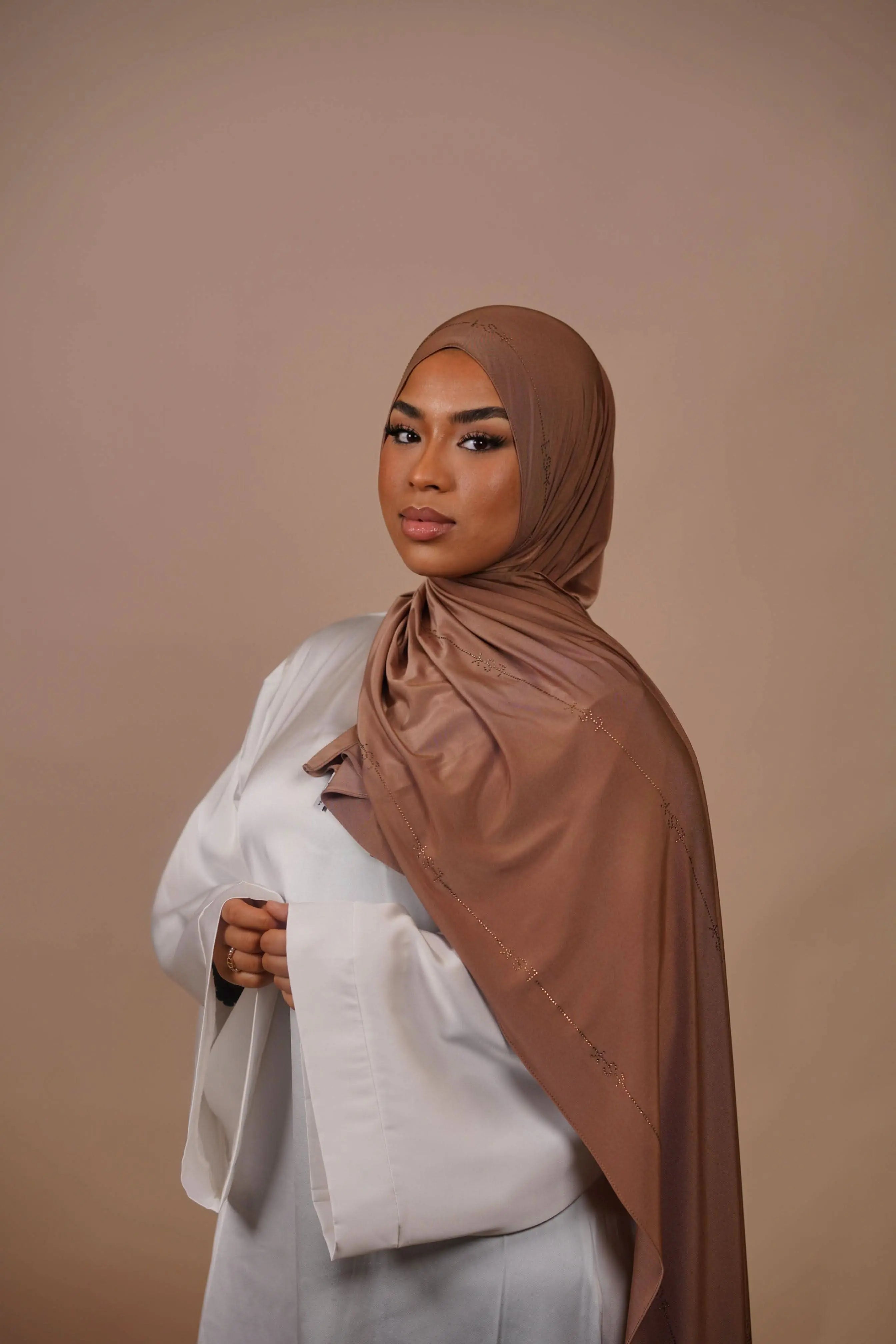 LSY Satin Premium Jersey - caramel - Losyana.Shop