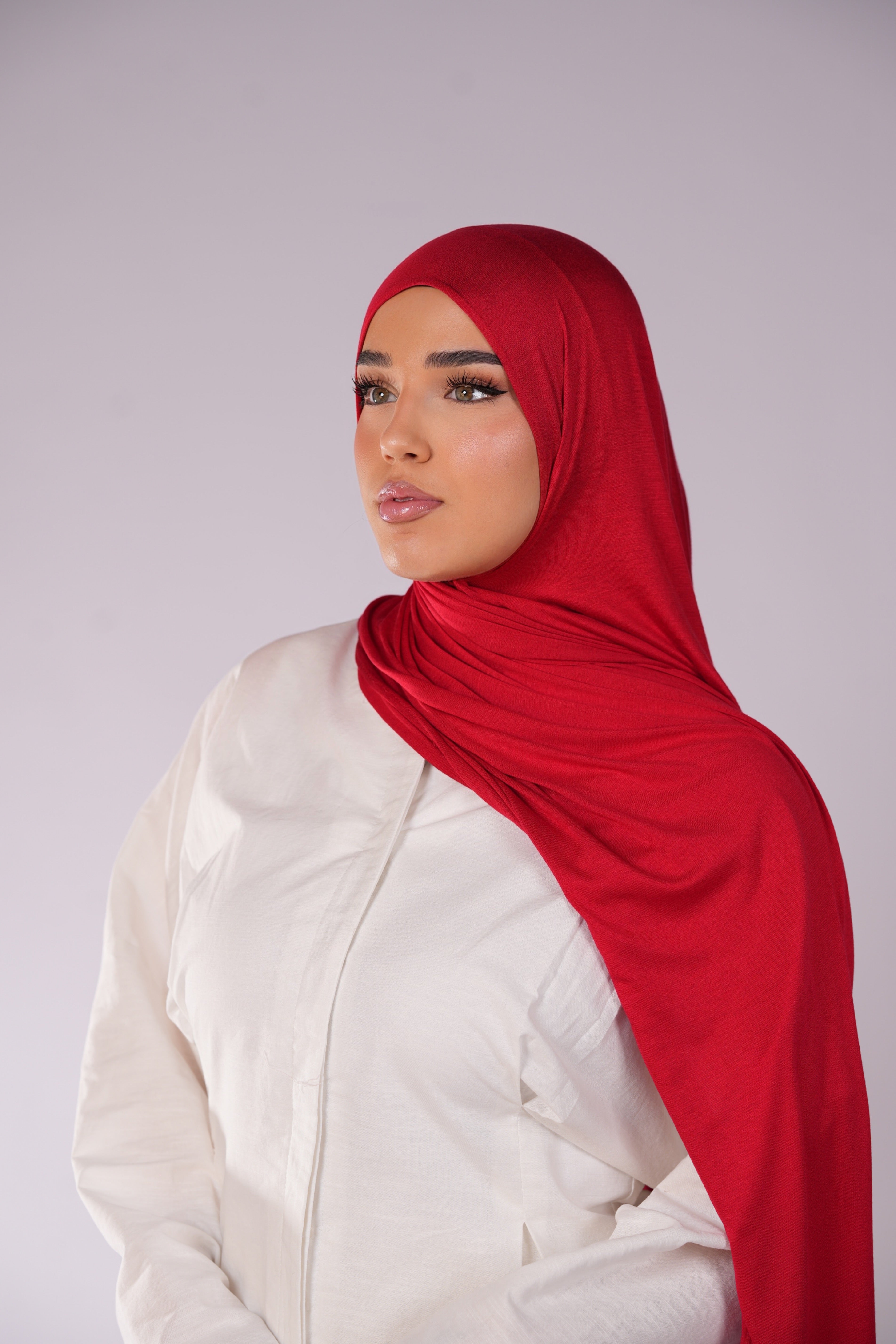 Bamboo jersey - red
