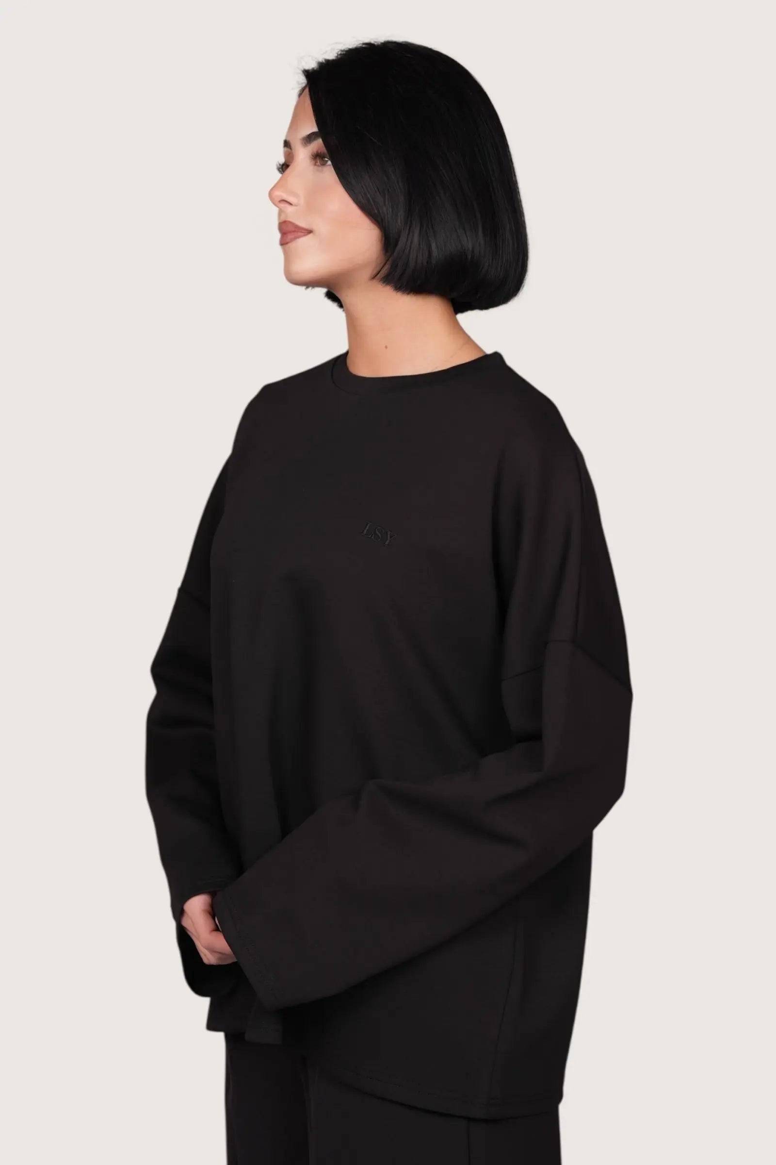 LSY longsleeve - black - Losyana.Shop
