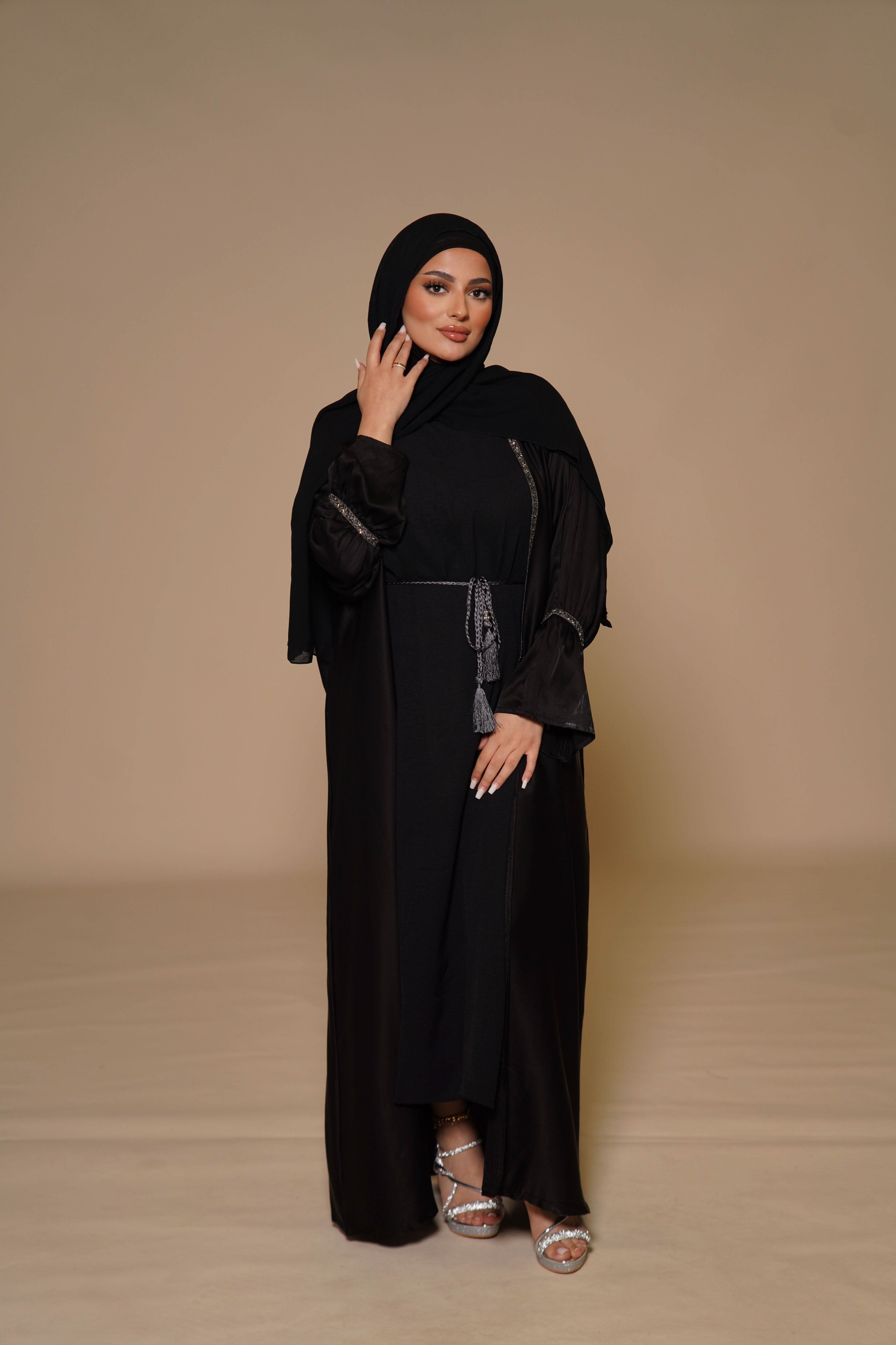 Satin Set - black - Losyana.Shop