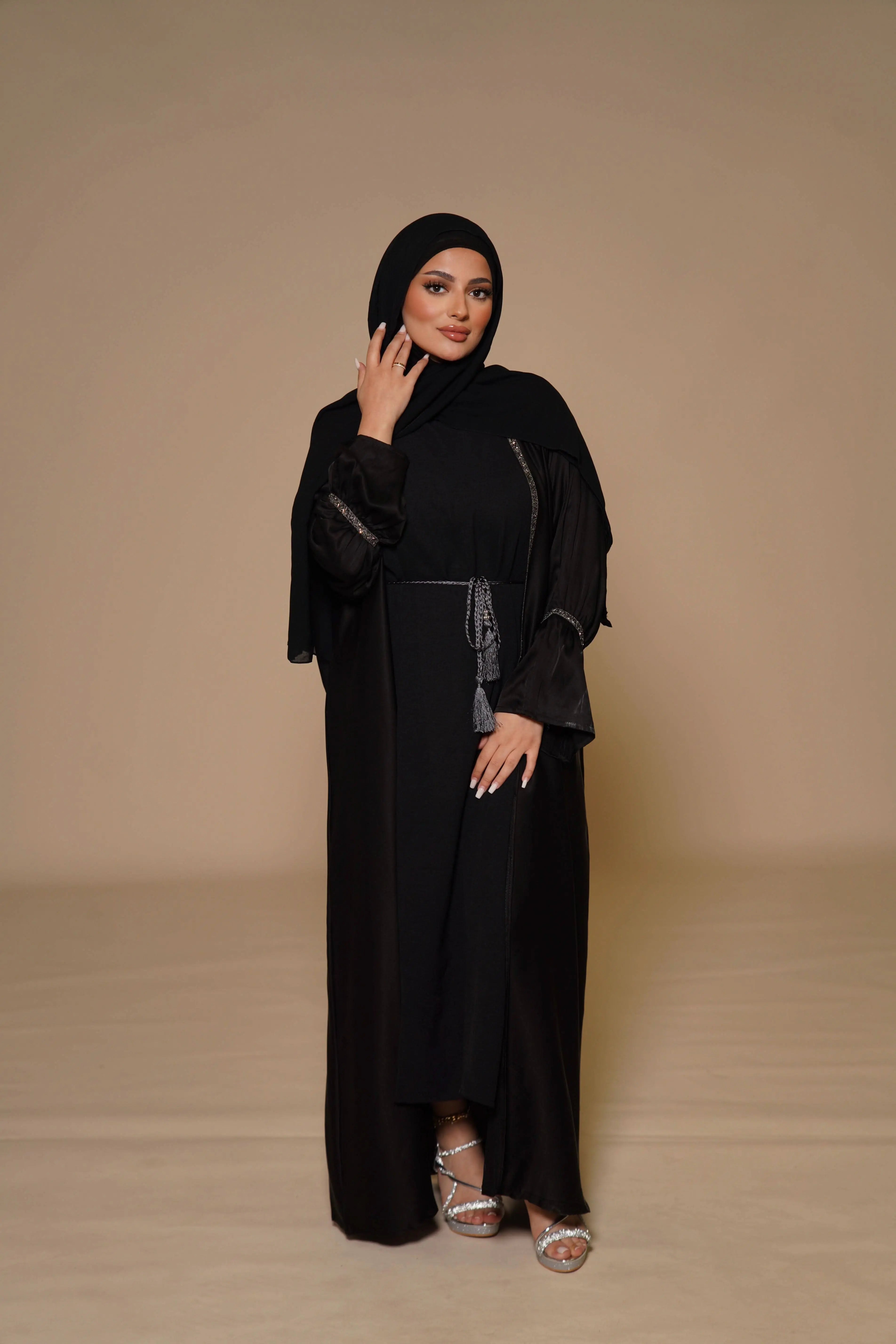 Satin Set - black - Losyana.Shop