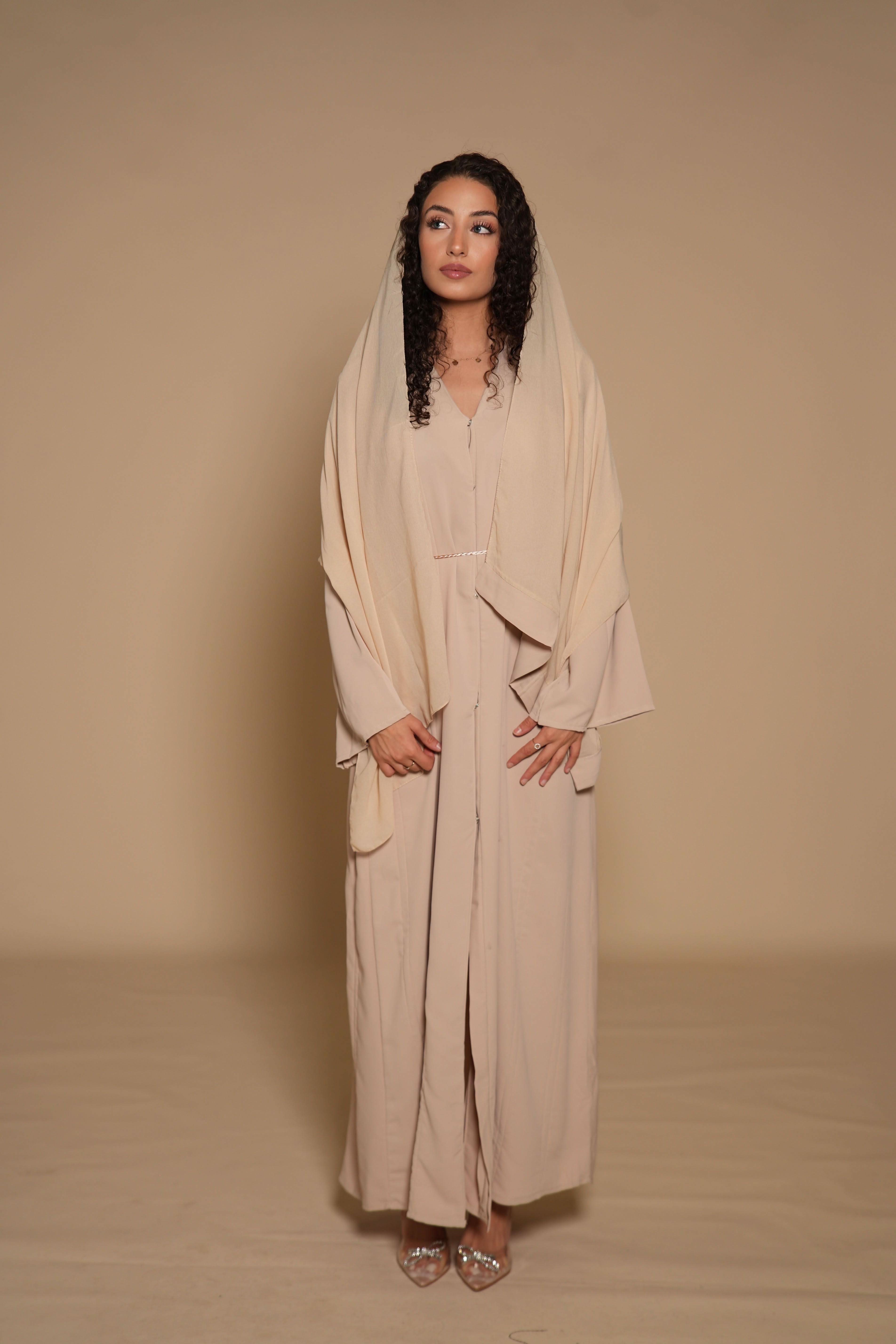 Kimono/Abaya - light beige - Losyana.Shop