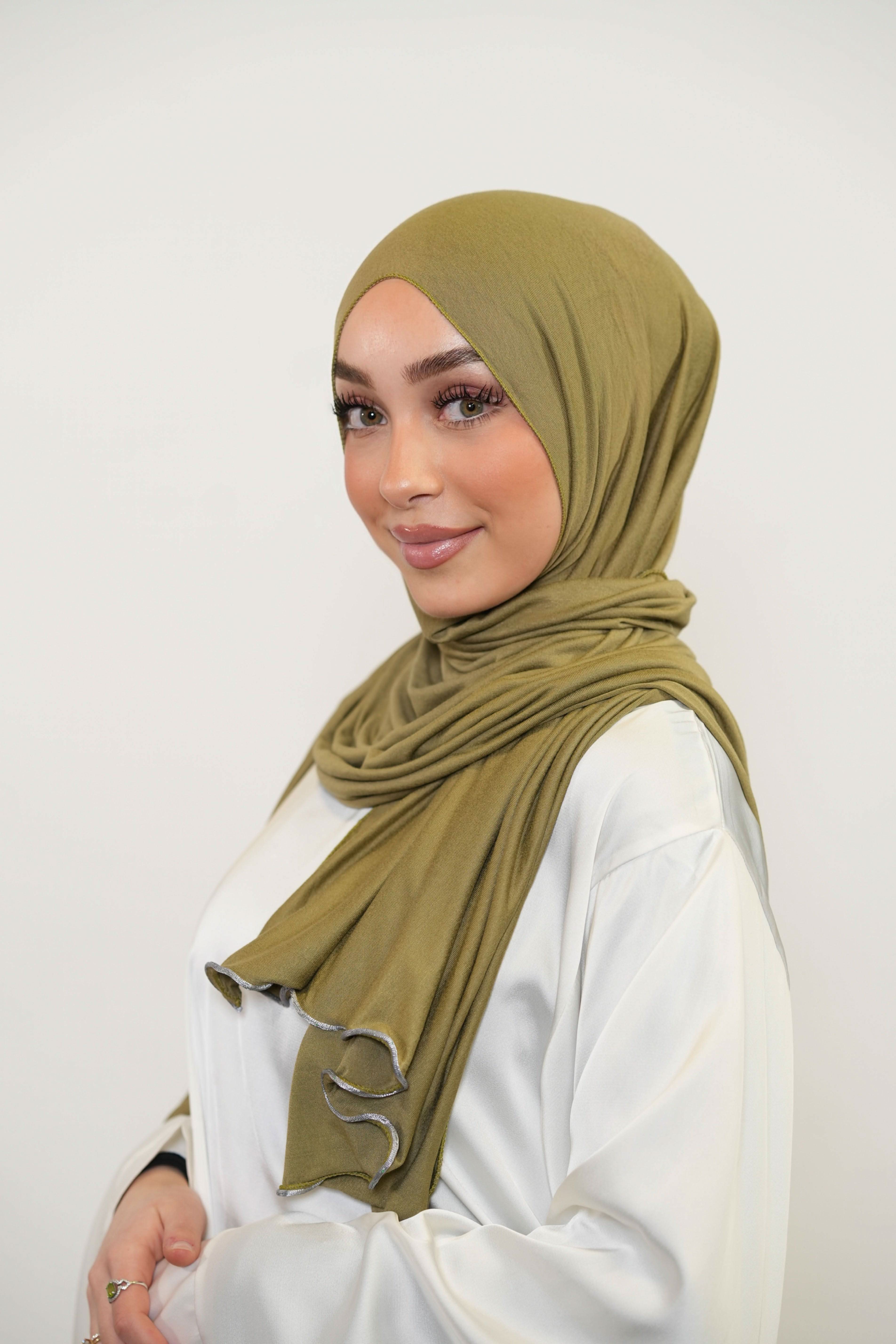 Jersey Line - olive green - Losyana.Shop