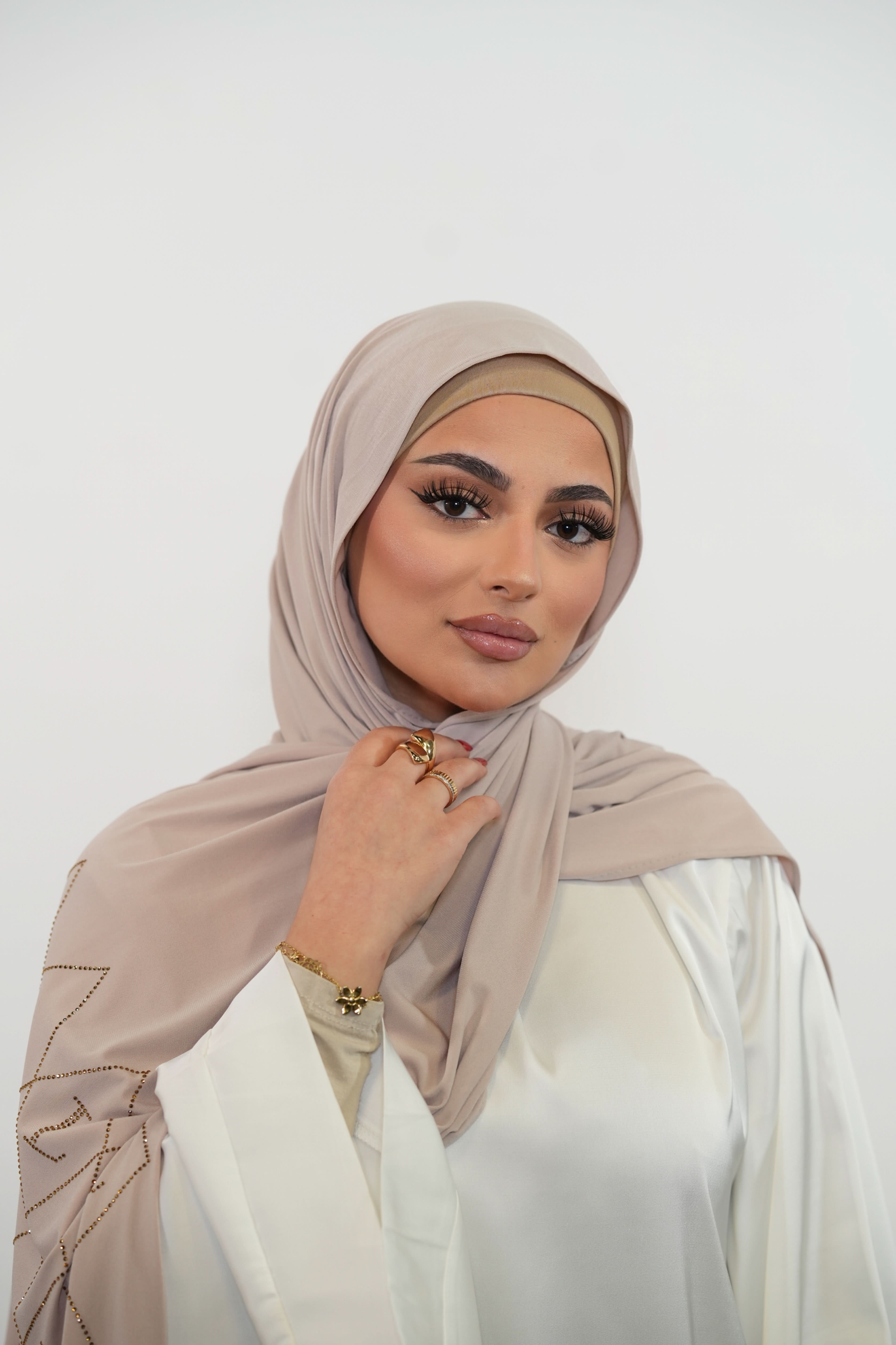 Premium Jersey Strass “L” - nude - Losyana.Shop