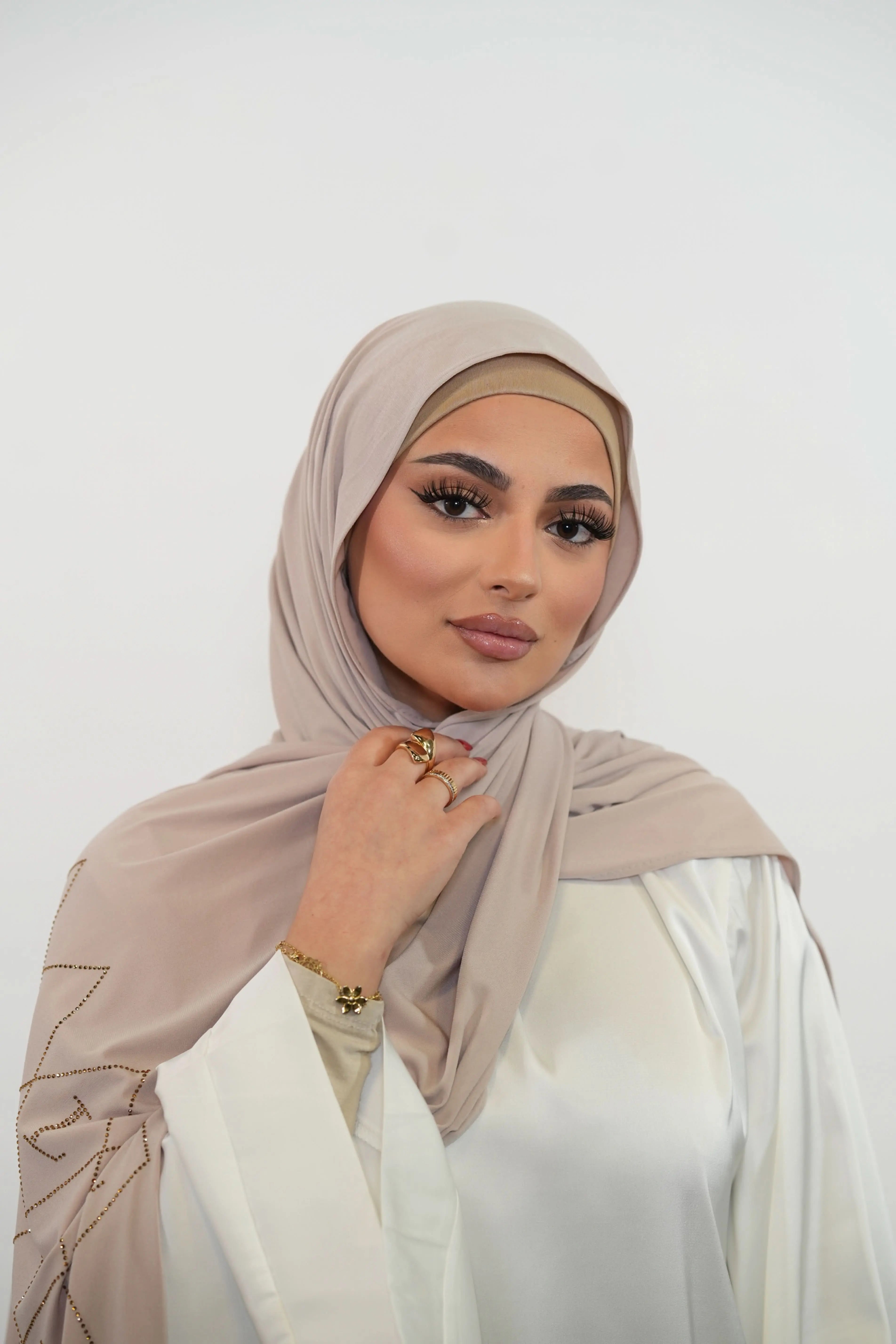 Premium Jersey Strass “L” - nude - Losyana.Shop