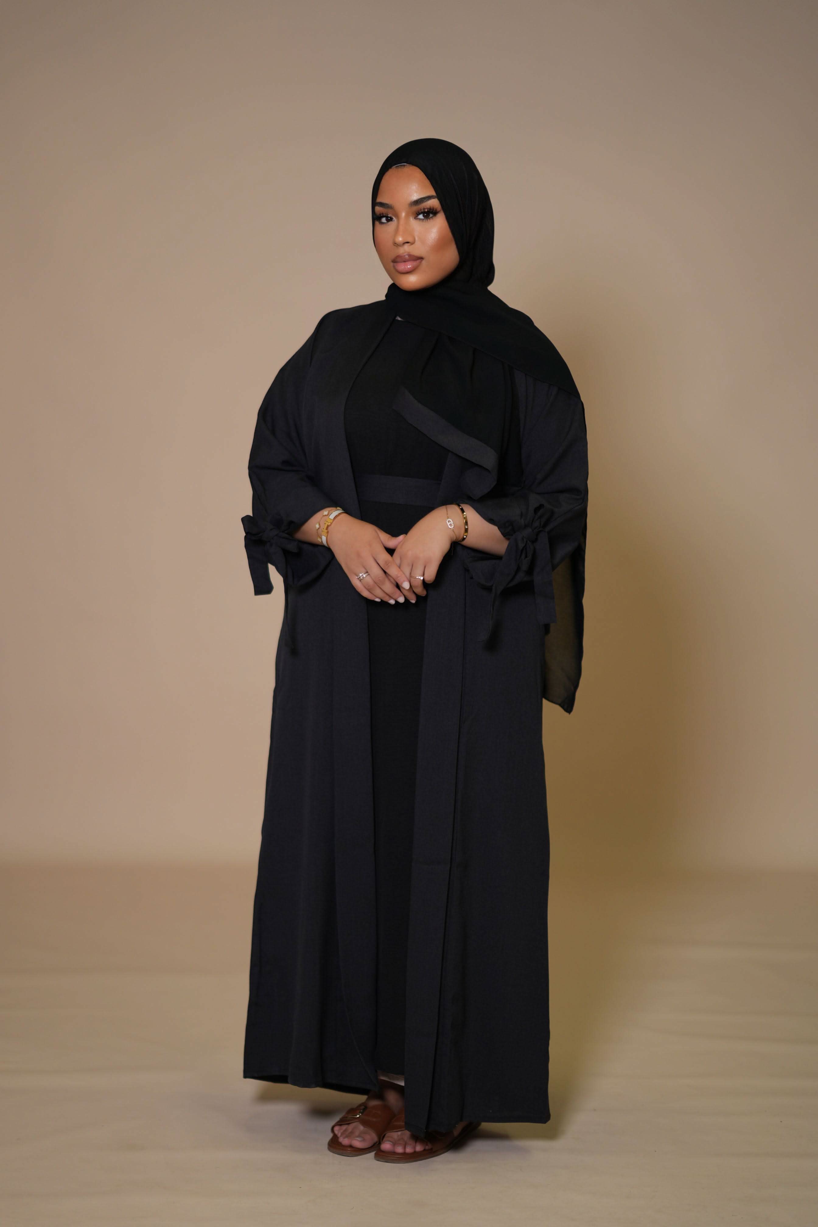 Dubai Linen Set - black - Losyana.Shop