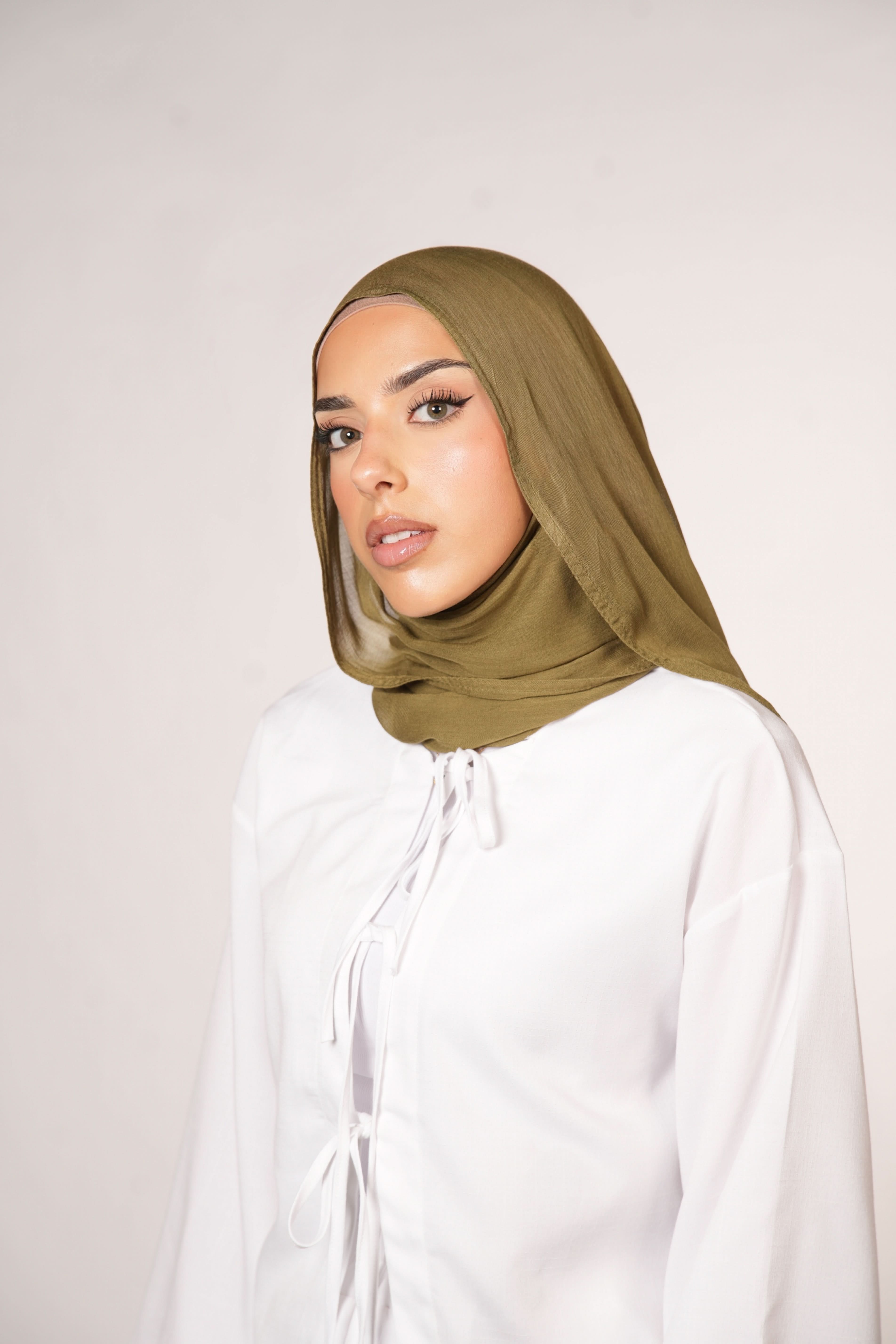 MODAL HIJAB - OLIVE - Losyana.Shop