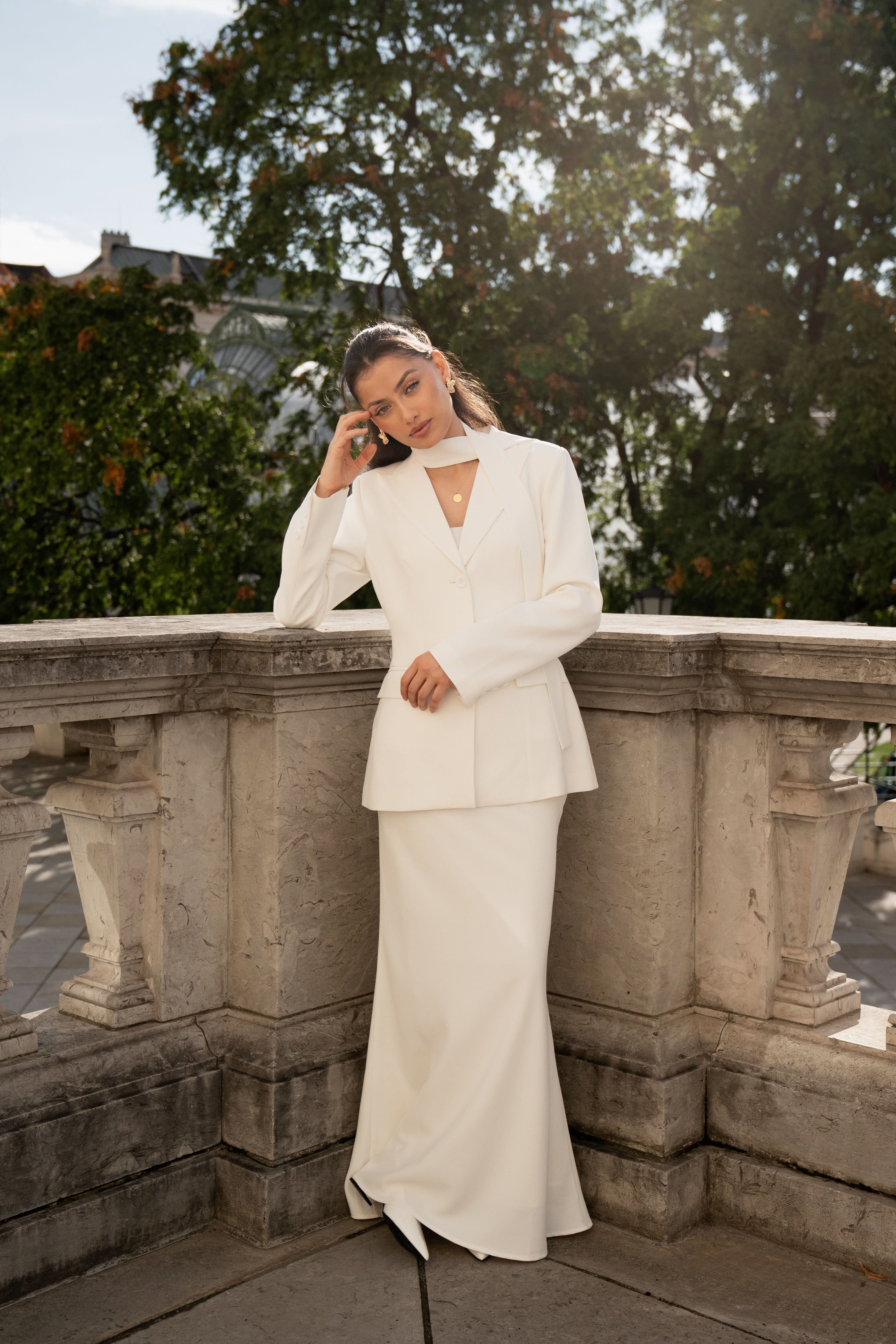 the palais skirt - white - Losyana.Shop