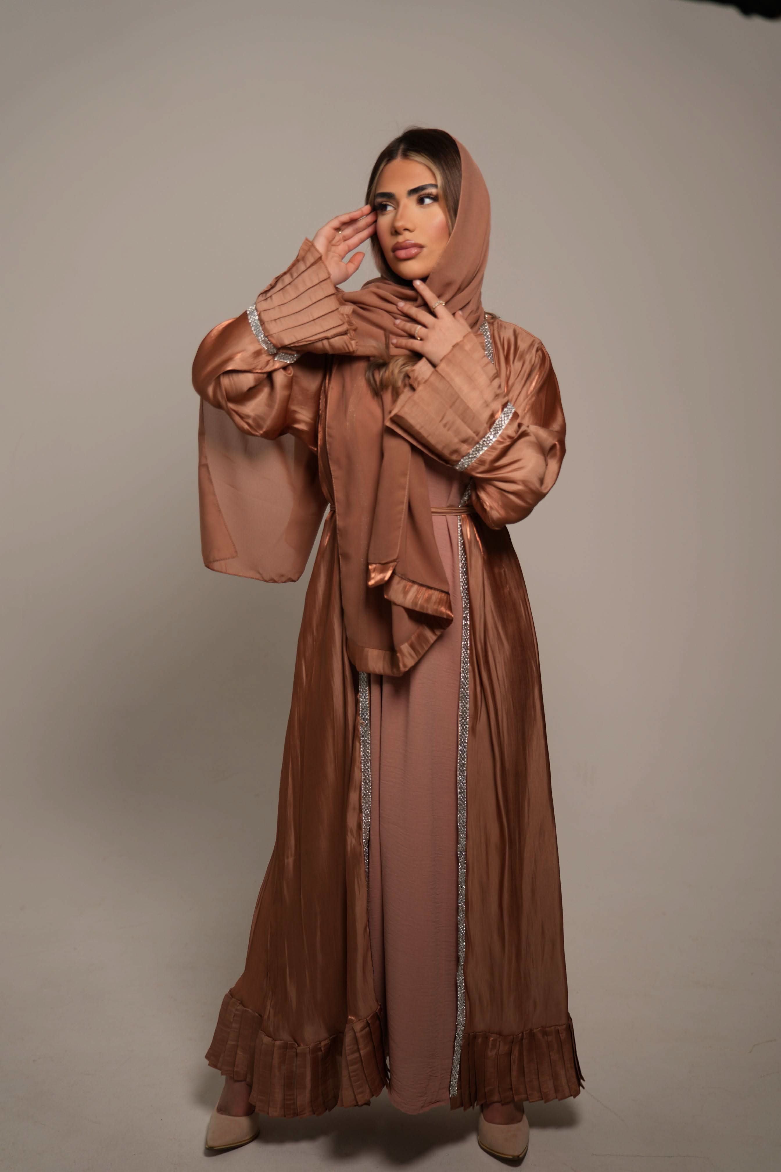 Outlet Emirate Abaya - caramel - Losyana.Shop