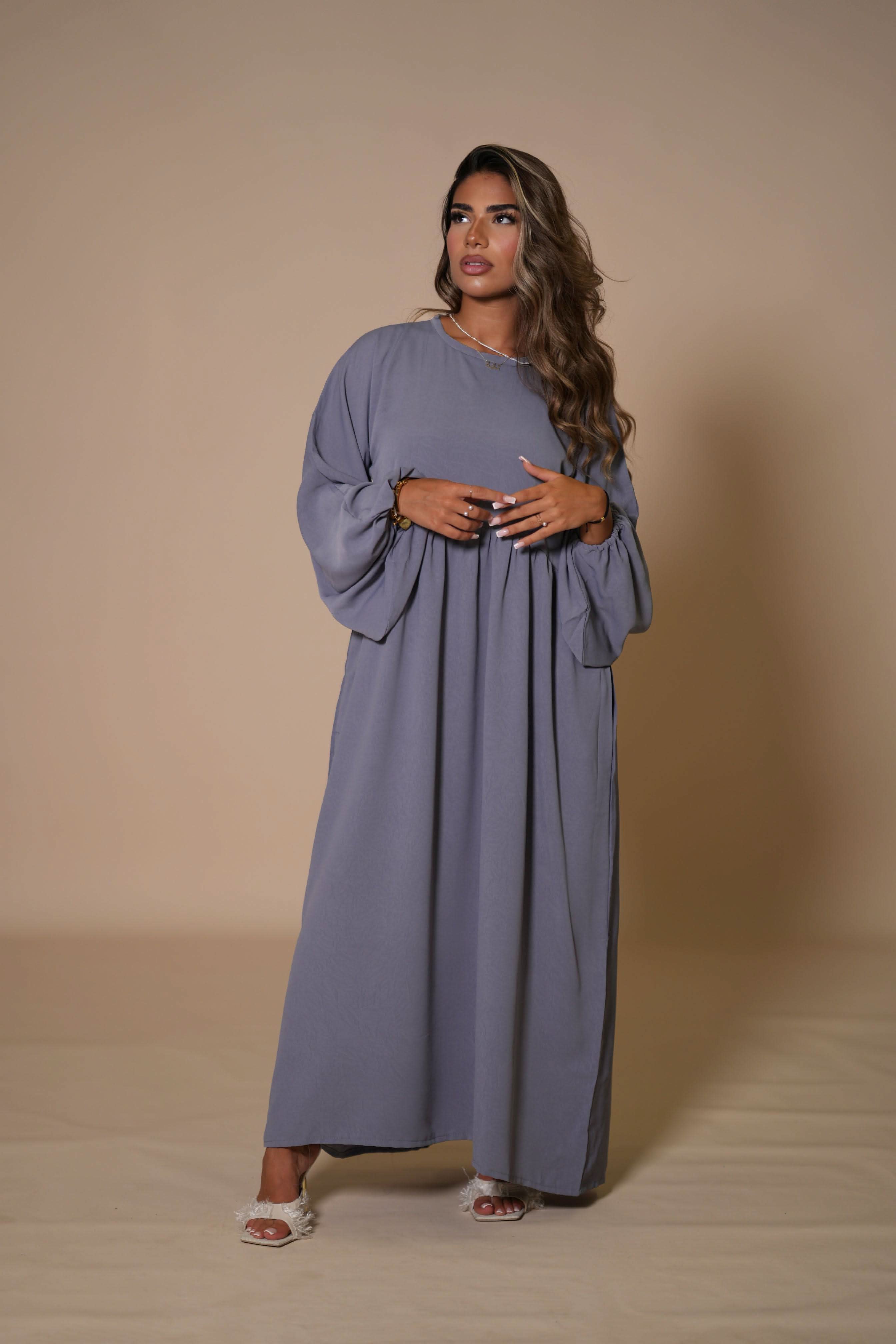 Ballon Abaya - Grey - Losyana.Shop