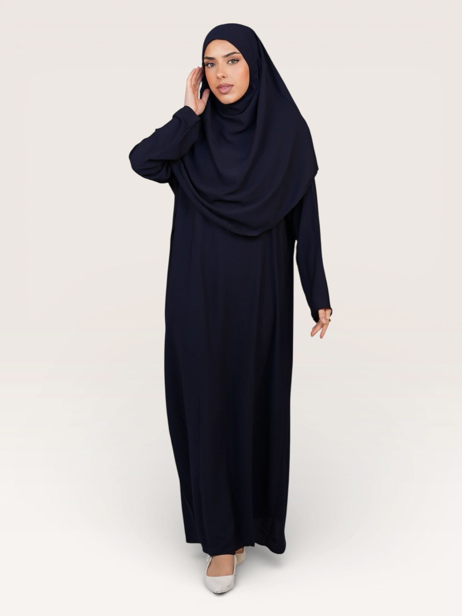 prayer dress medina - navy - Losyana.Shop