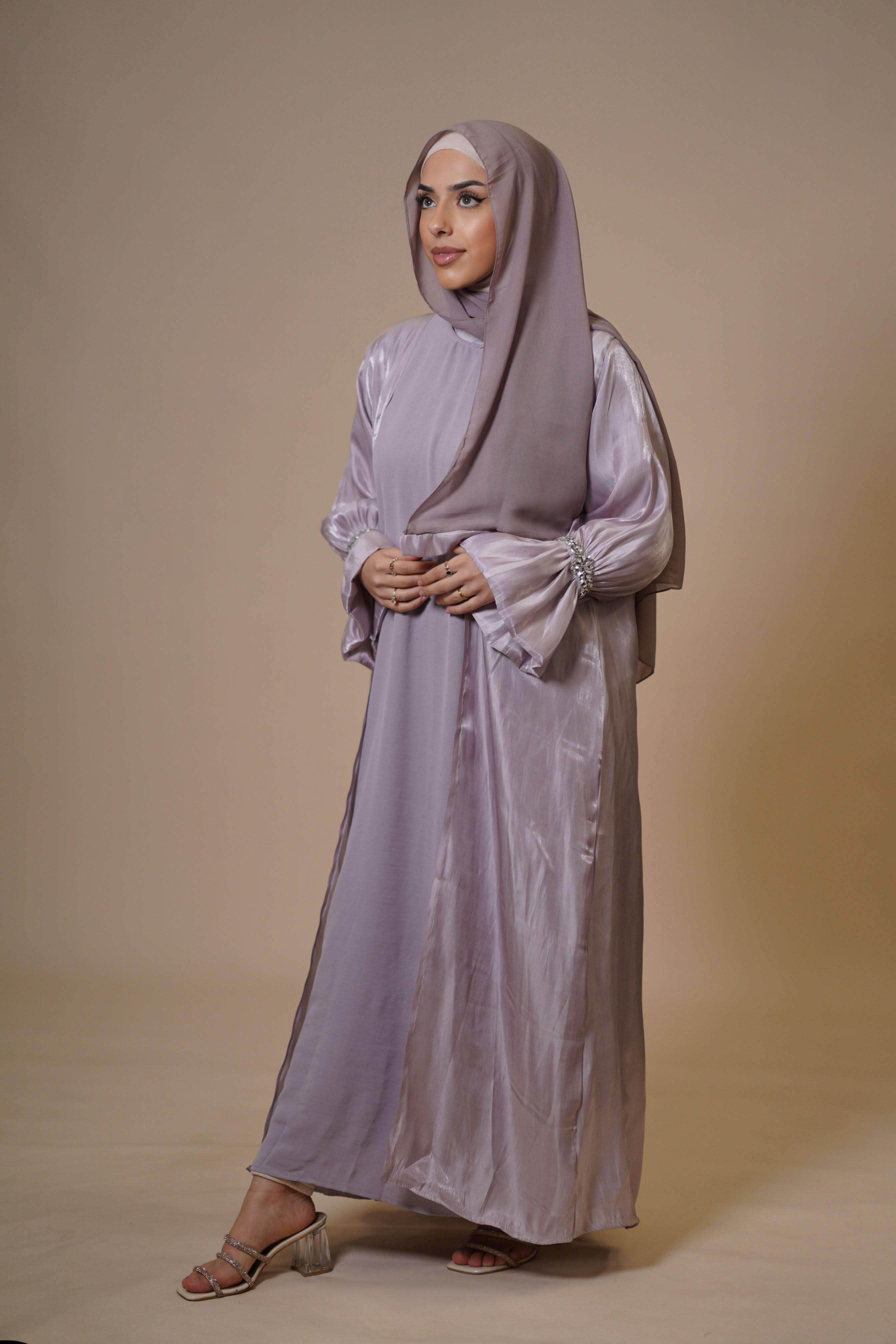 Emirate abaya - lavendel - Losyana.Shop