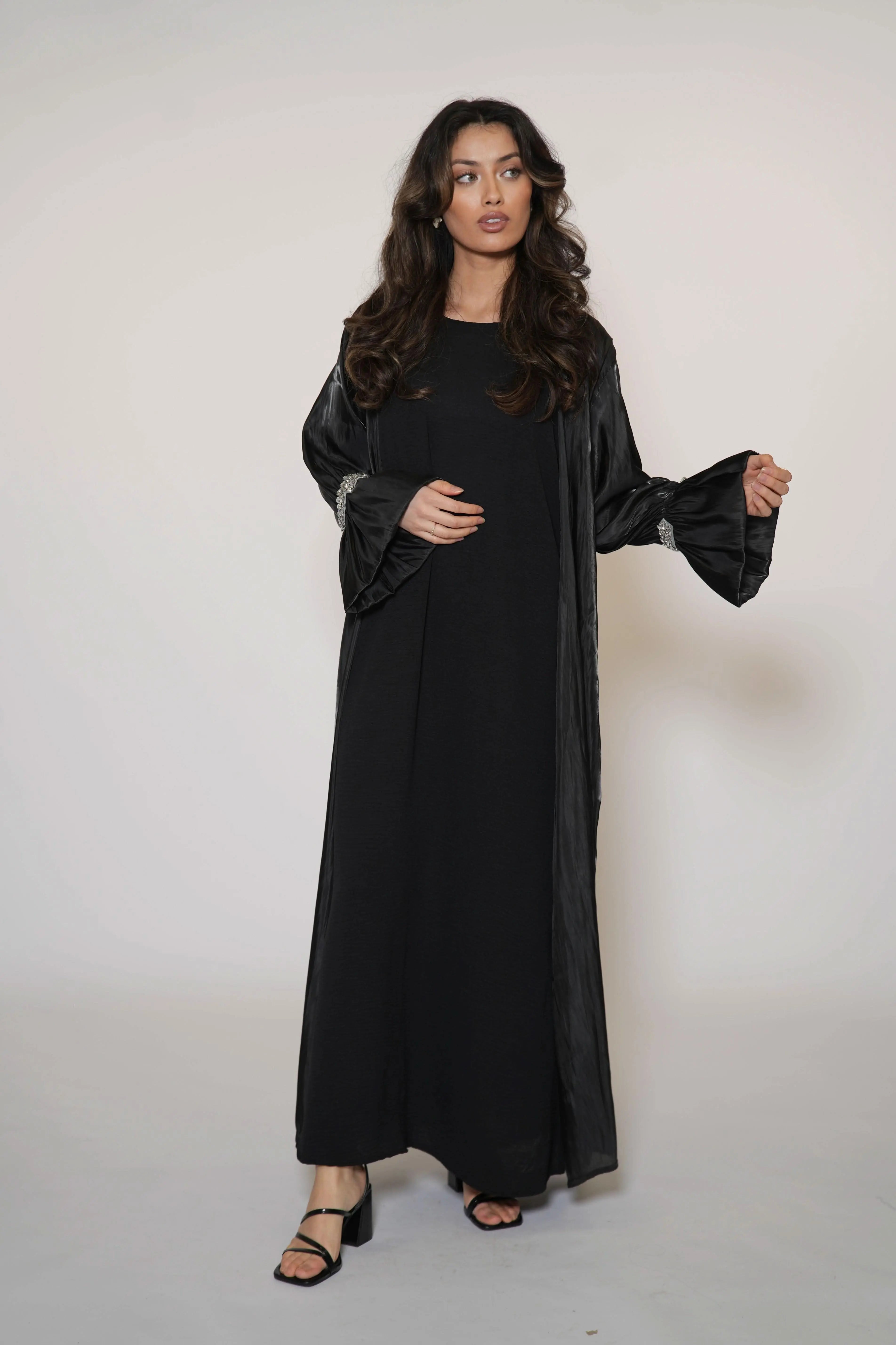 Emirate abaya - black - Losyana.Shop