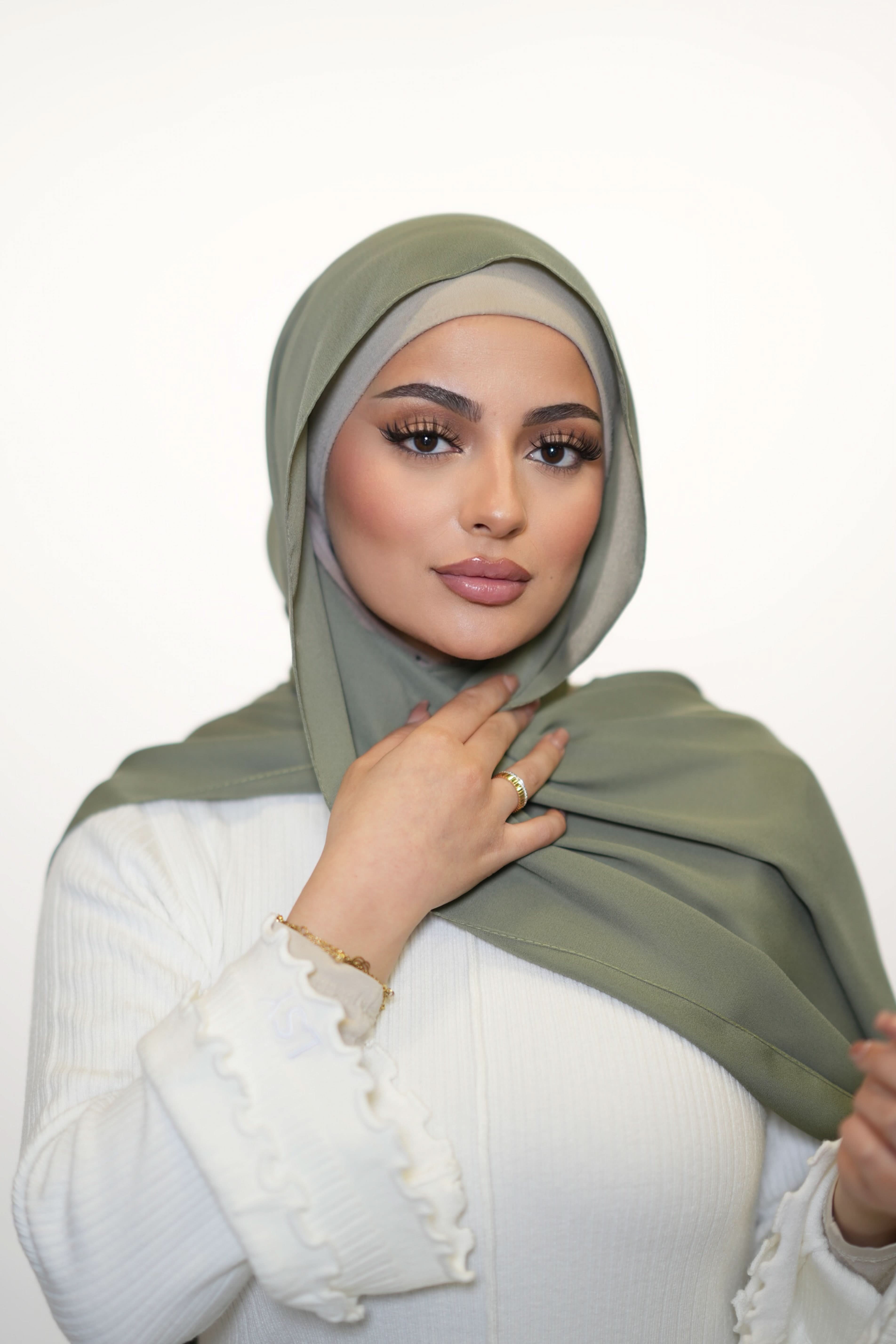 Crepe - olive green - Losyana.Shop