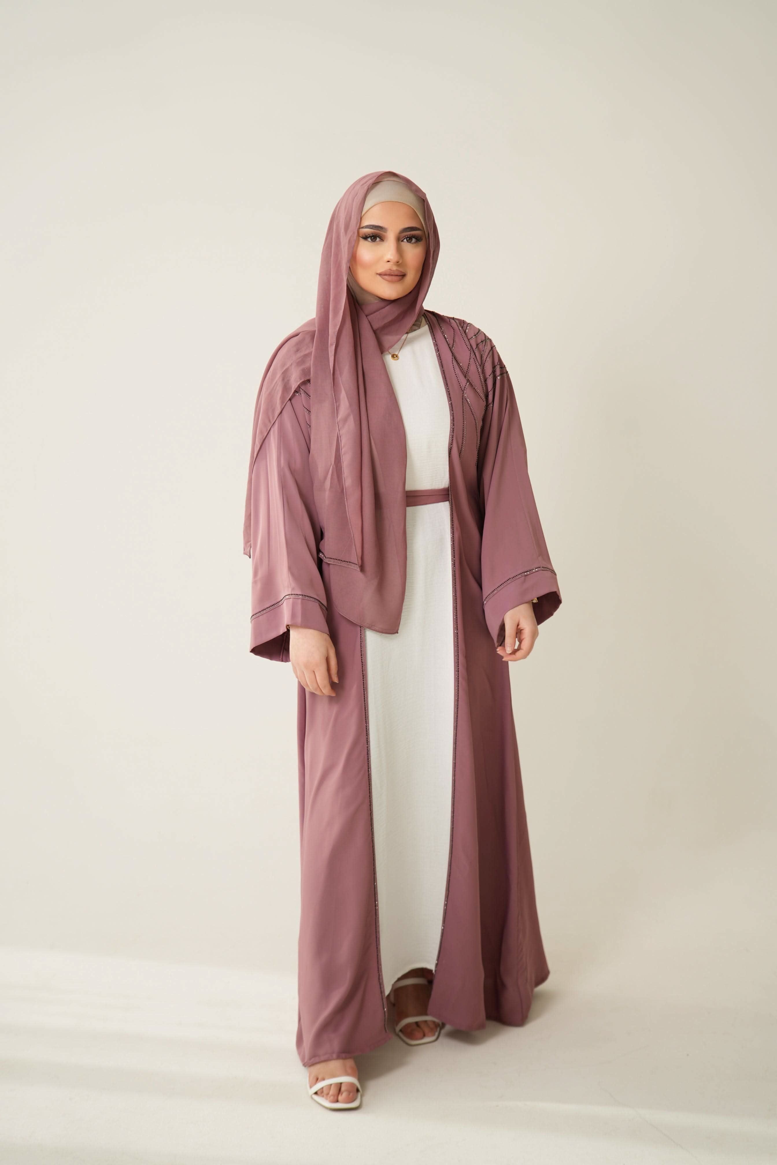 Emirate Abaya - Pink - Losyana.Shop
