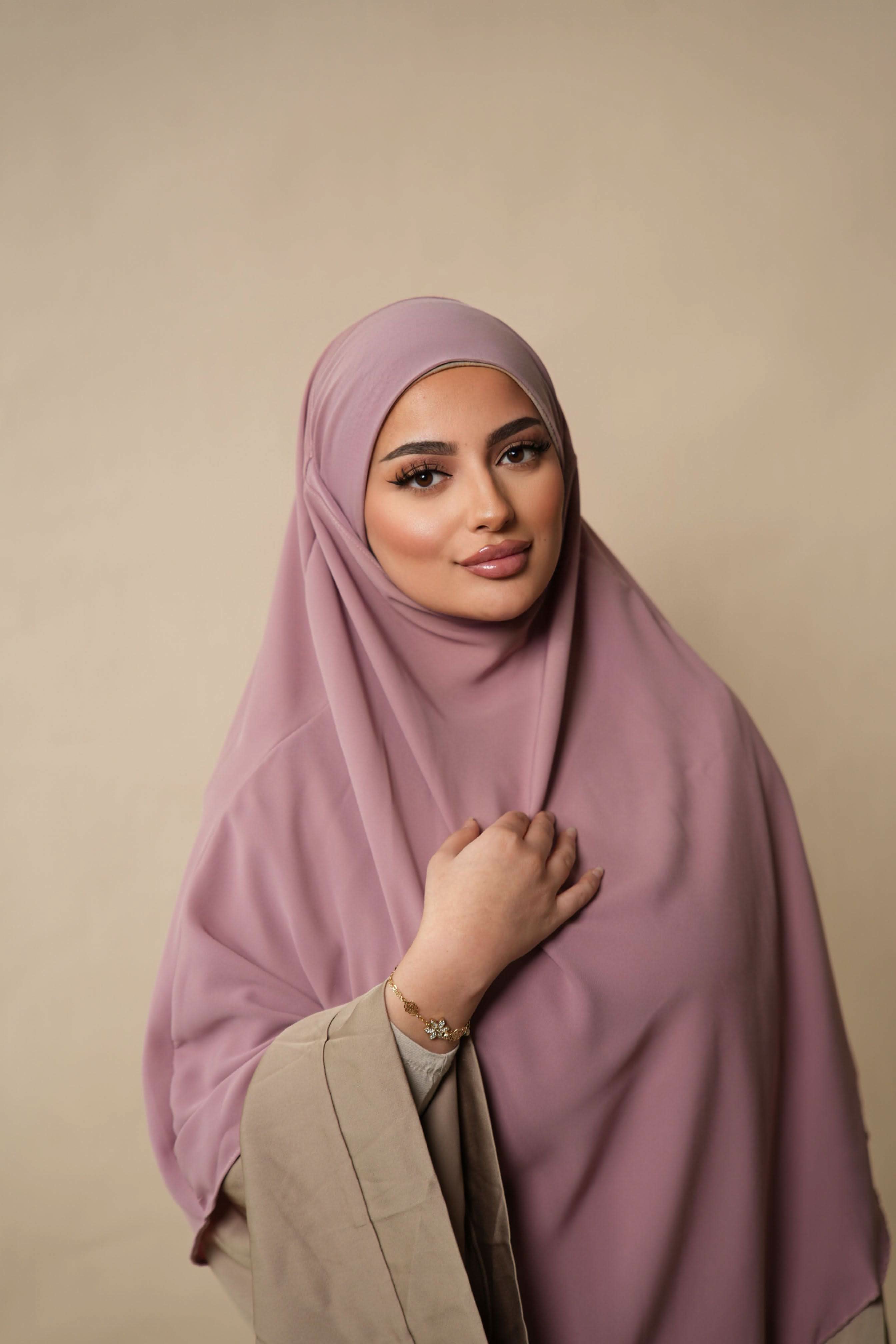Short Khimar - dusty pink - Losyana.Shop
