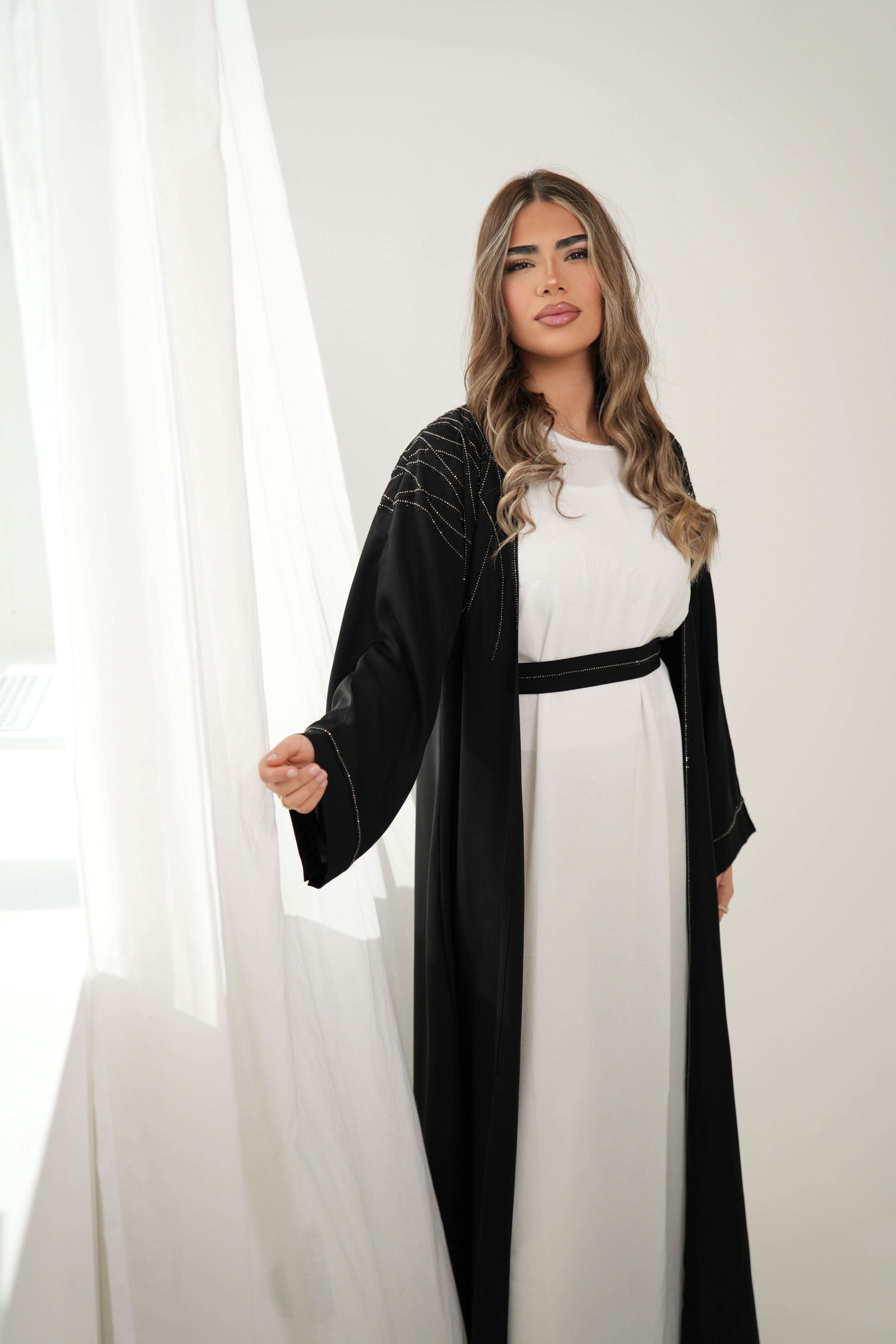 Outlet Emirate abaya - black - Losyana.Shop