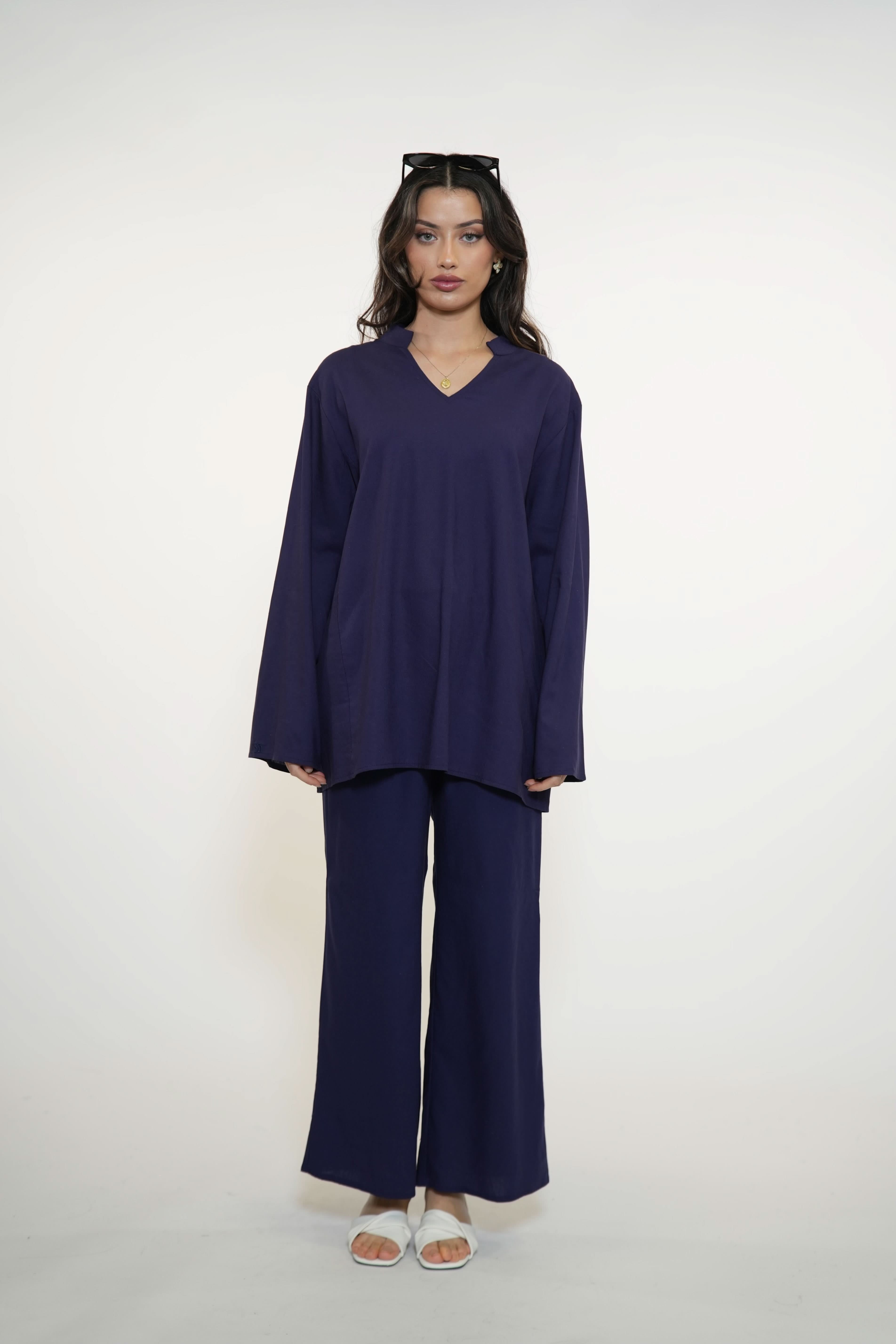 SICILIAN BREEZE SET - NAVY - Losyana.Shop