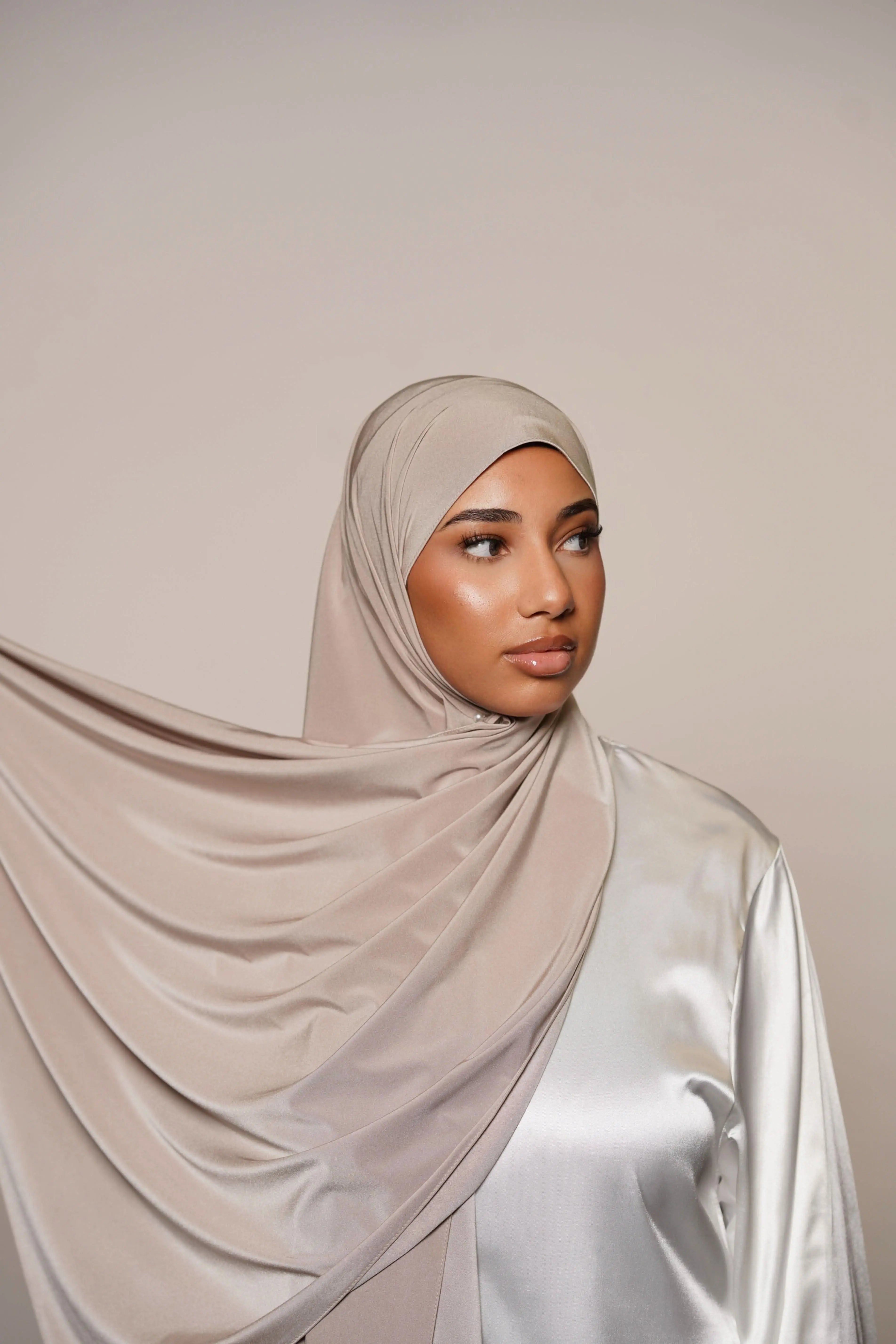 Satin Premium Jersey - creme beige - Losyana.Shop