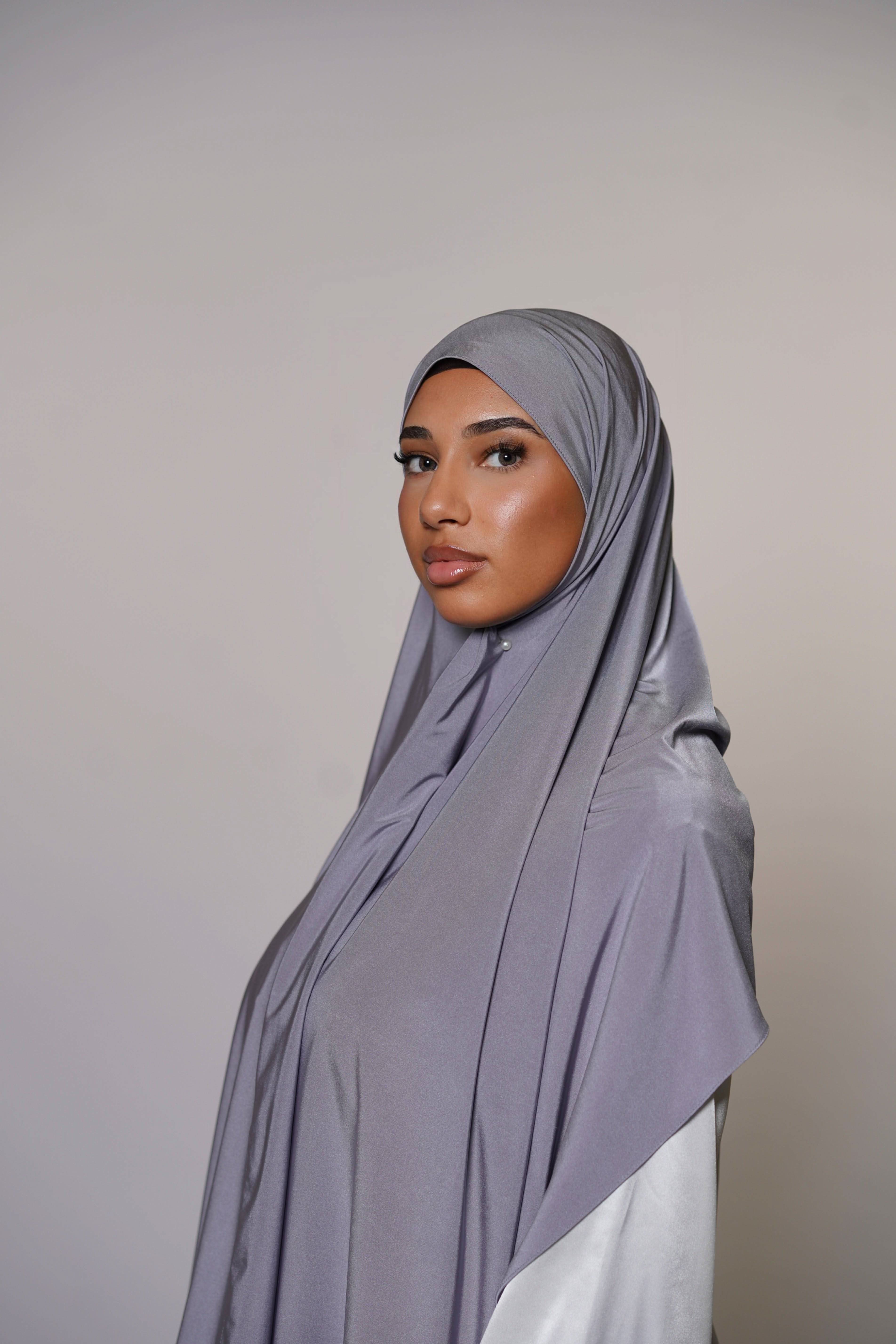 Satin premium jersey - shark - Losyana.Shop