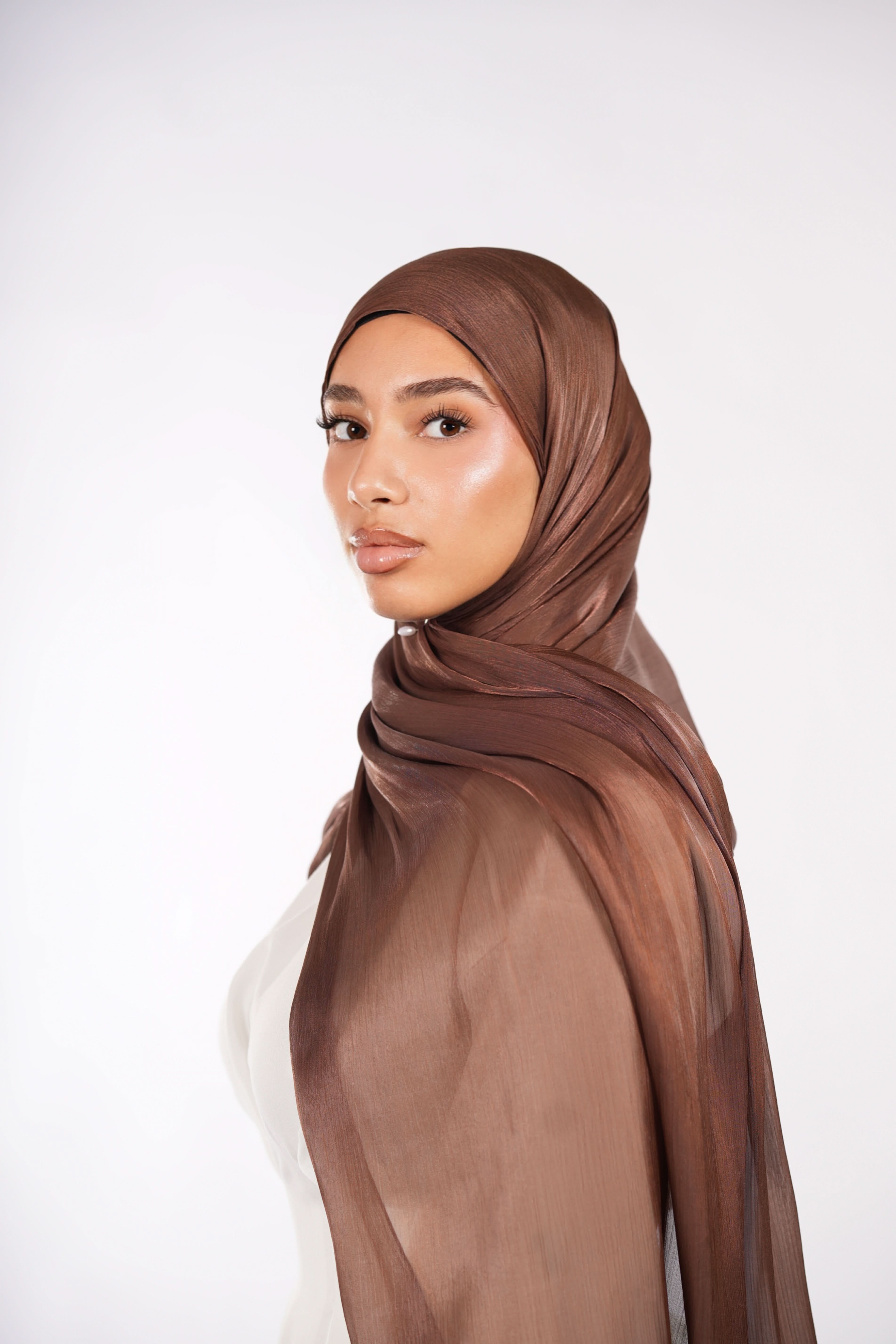 Organza Hijab - Brownie - Losyana.Shop