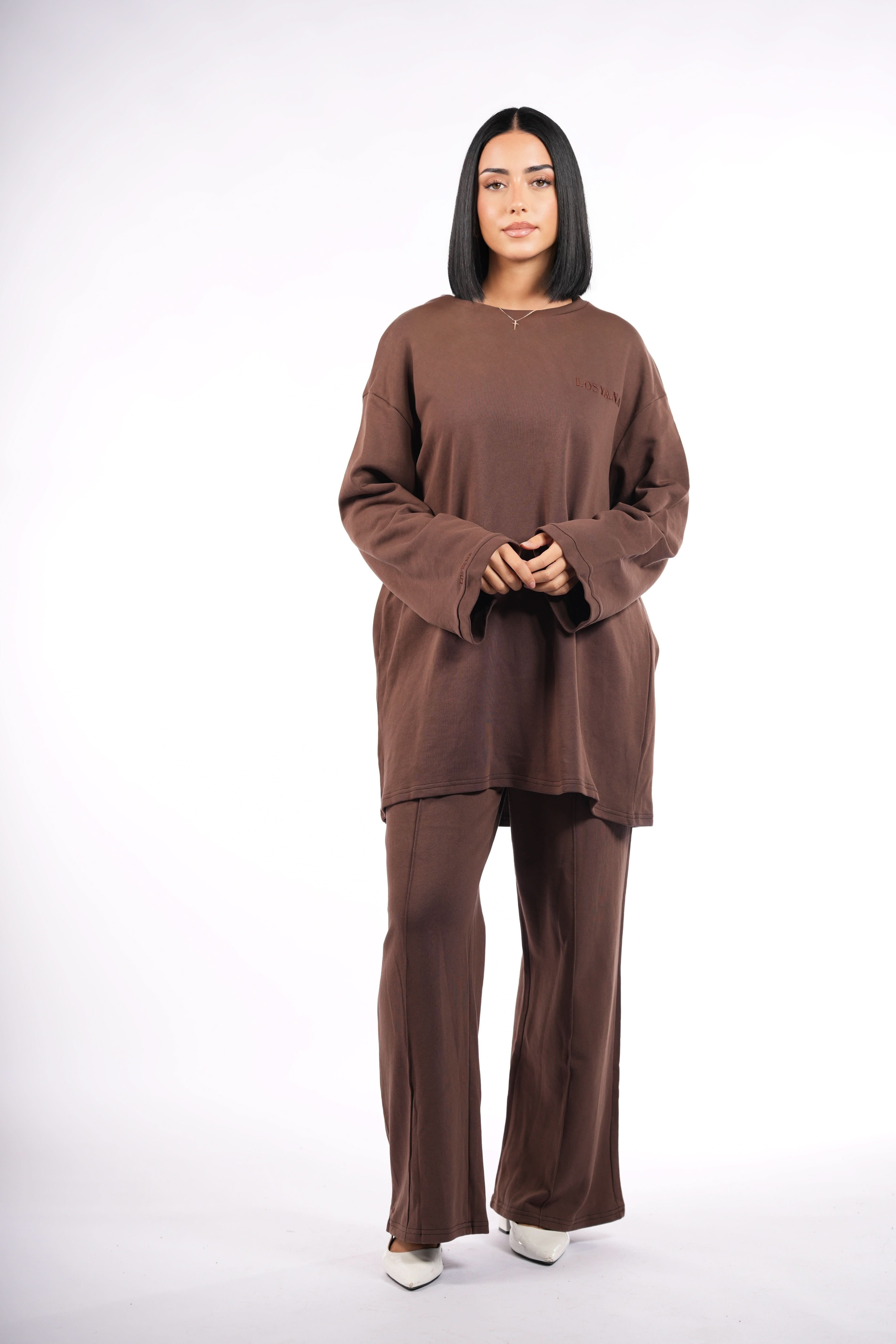 Lounge and Gym set - coffee - Losyana.Shop