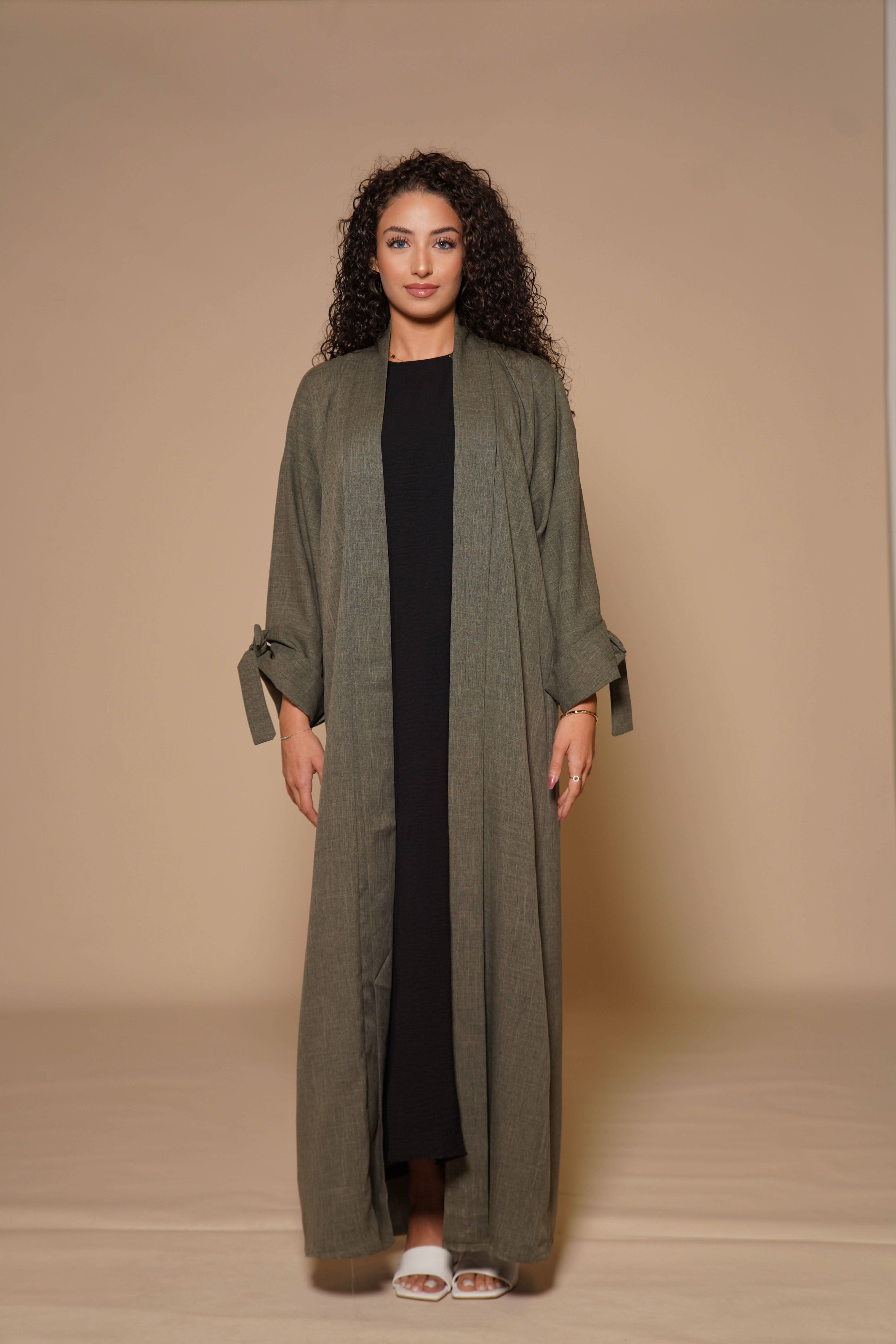 Linen Set- Khaki Green - Losyana.Shop