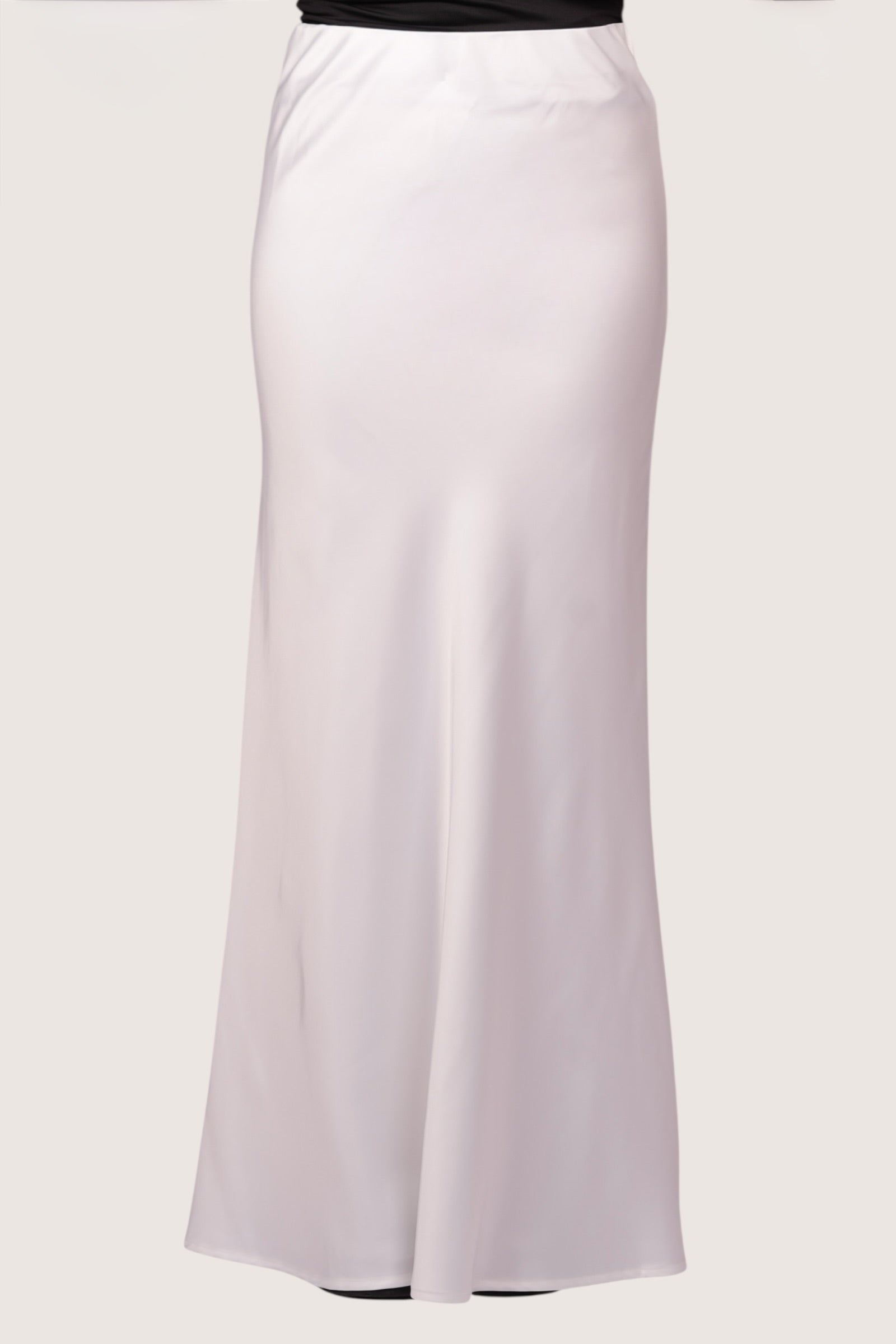 silk muse skirt - white