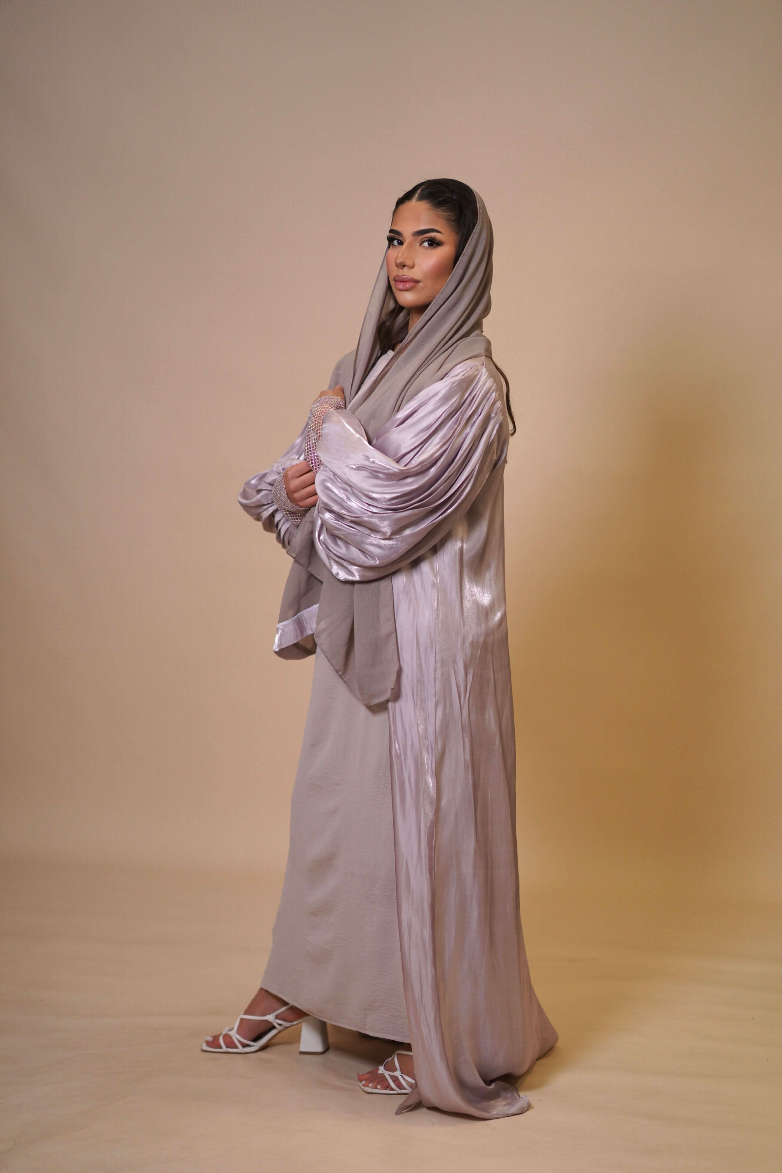 Dubai abaya - lilac - Losyana.Shop