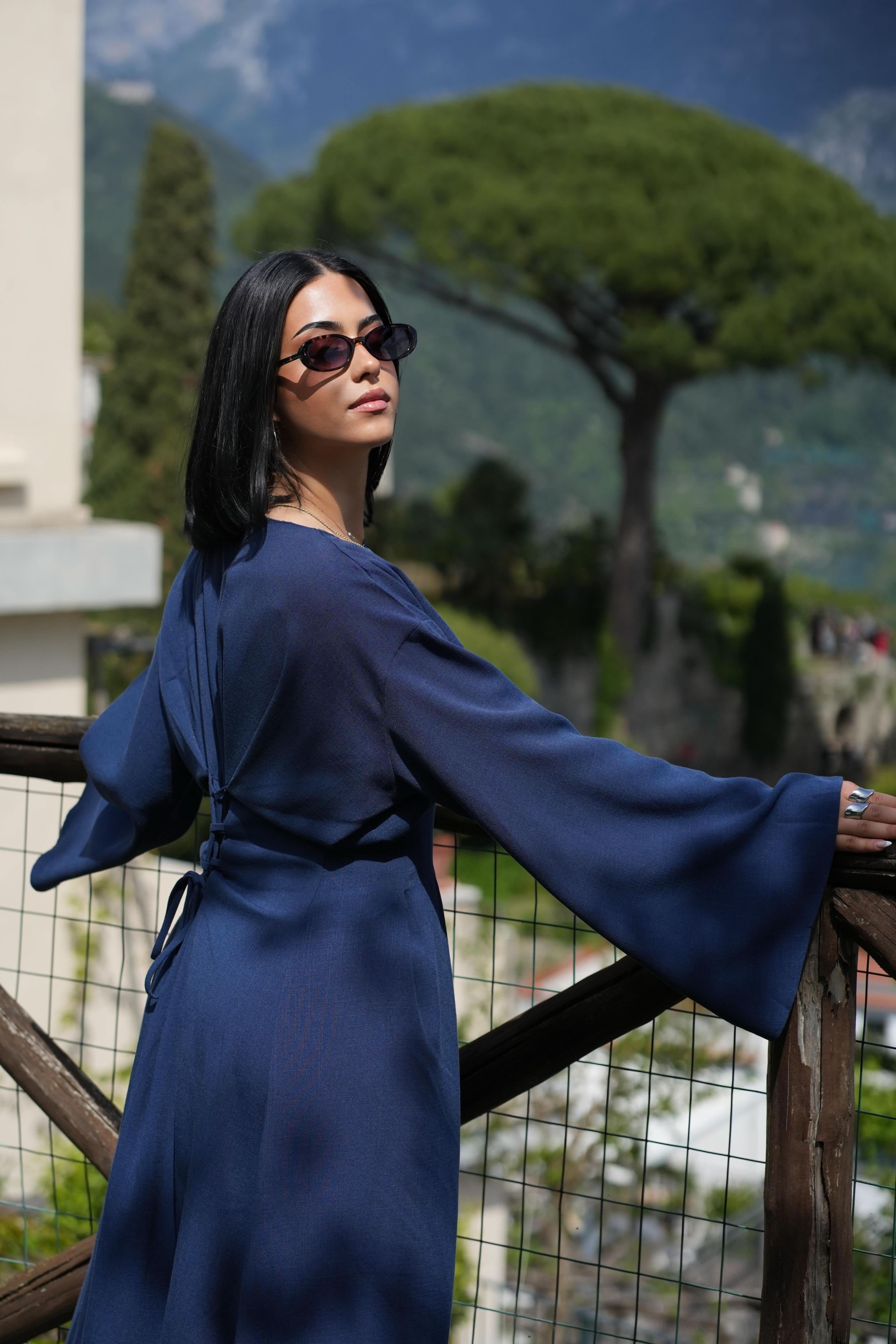 LA BALLEZA CORSET DRESS - NAVY - Losyana.Shop