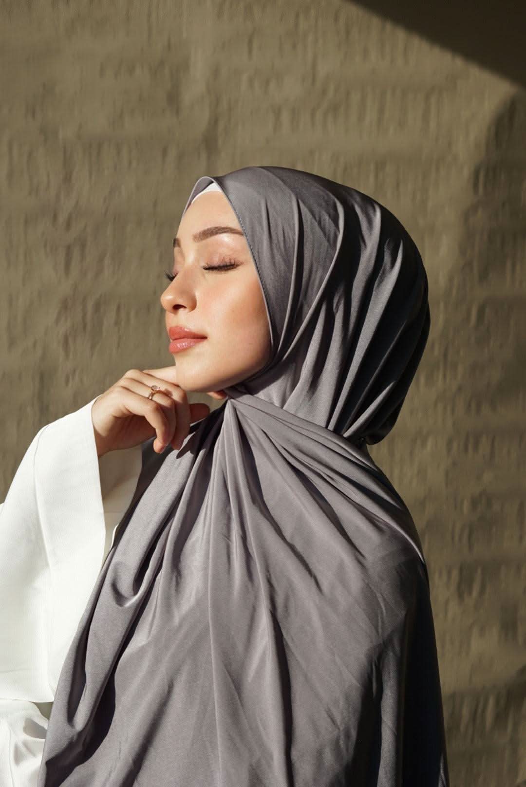 Satin Premium Jersey - grey - Losyana.Shop