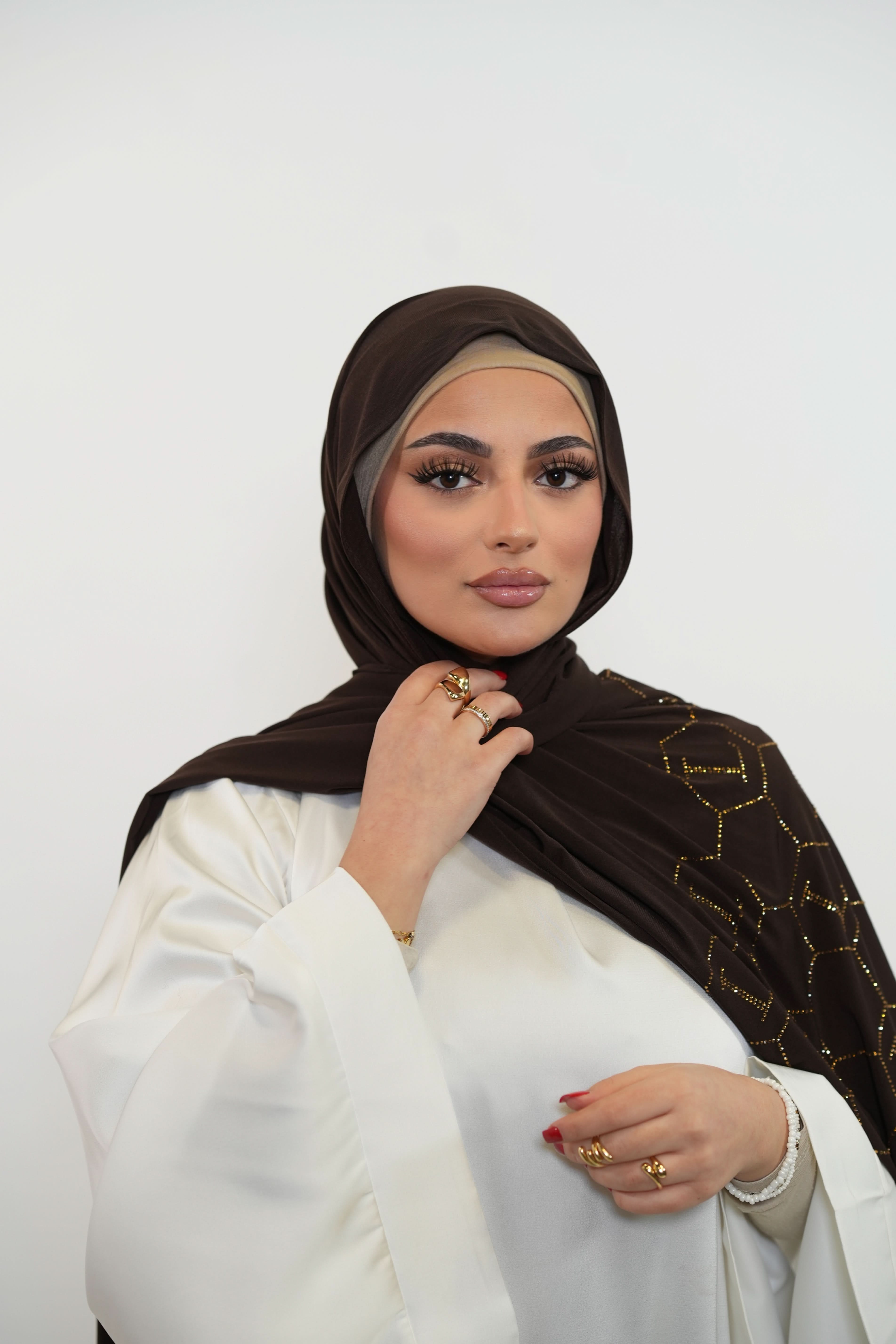 Premium Jersey Strass “L” - brown sugar - Losyana.Shop