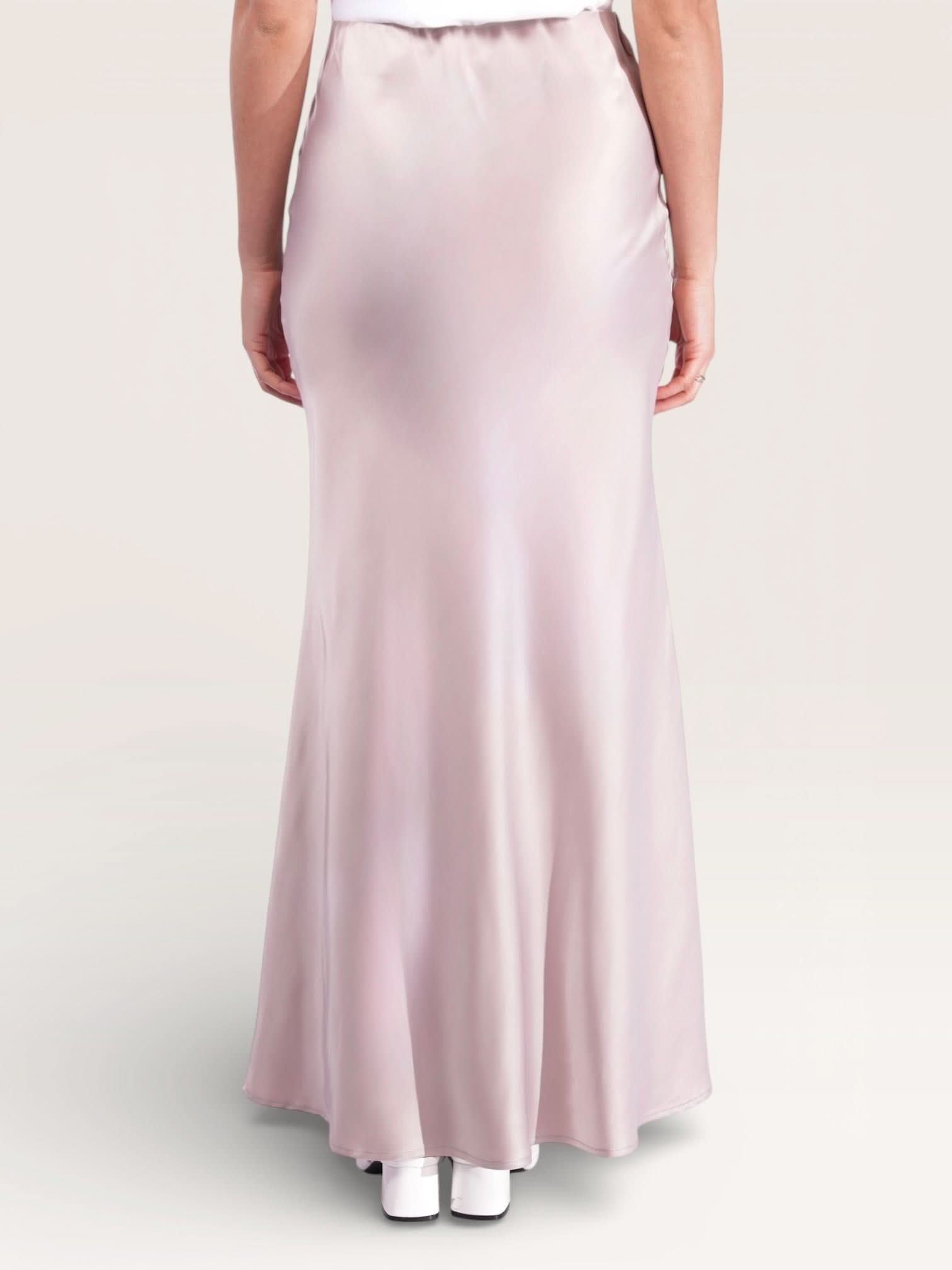 silk muse skirt - almond - Losyana.Shop