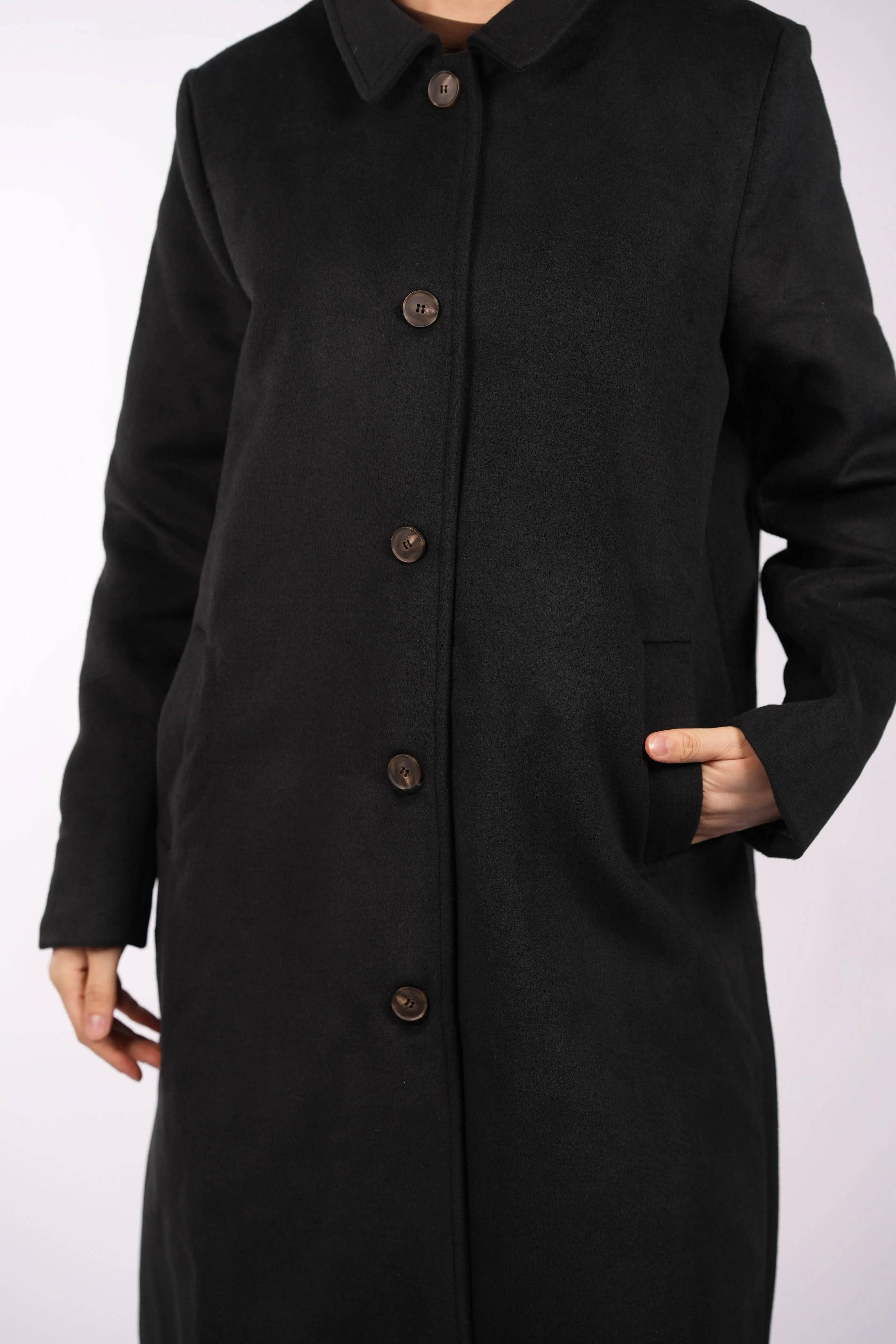the vienna coat - black Losyana.Shop