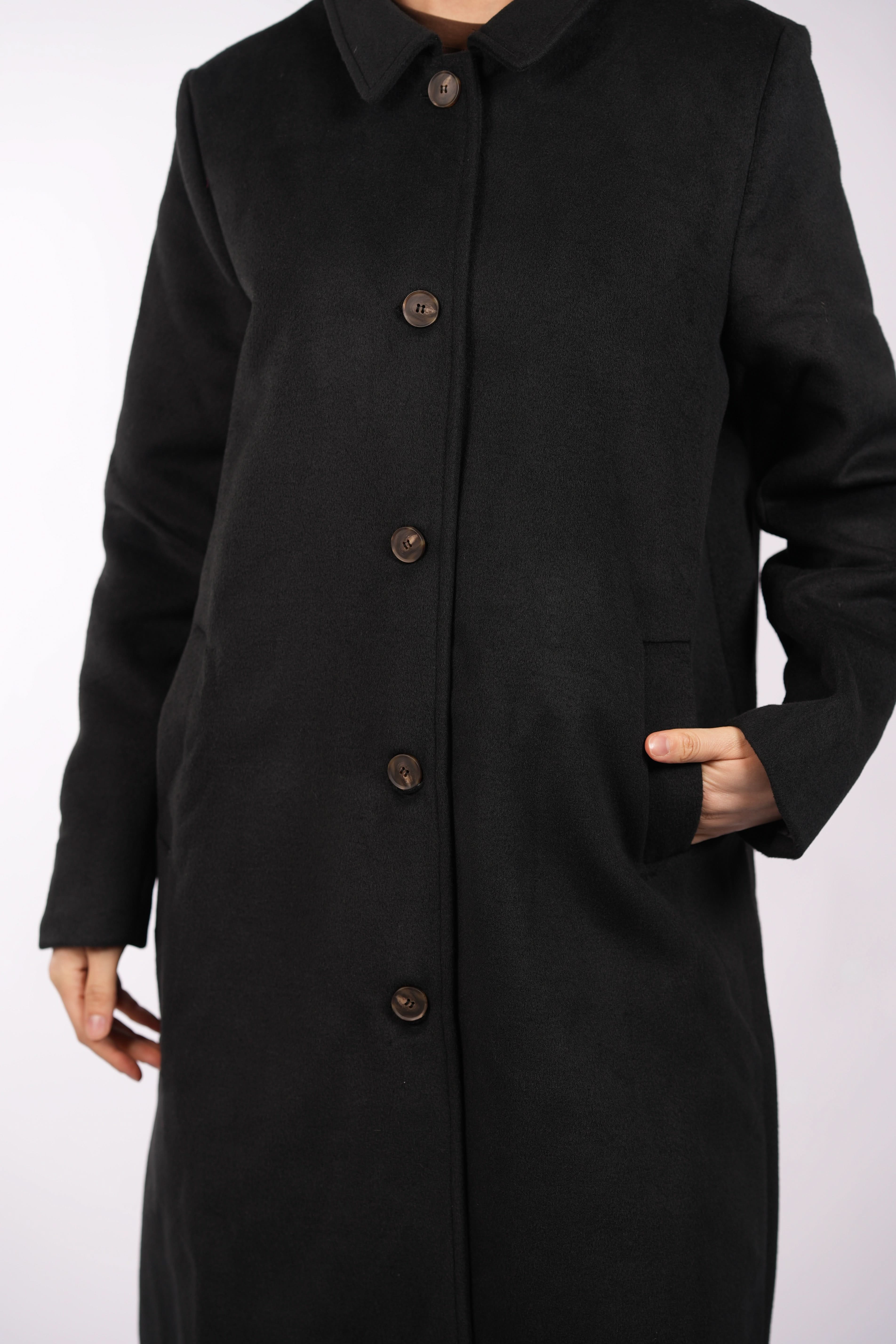 the vienna coat - black