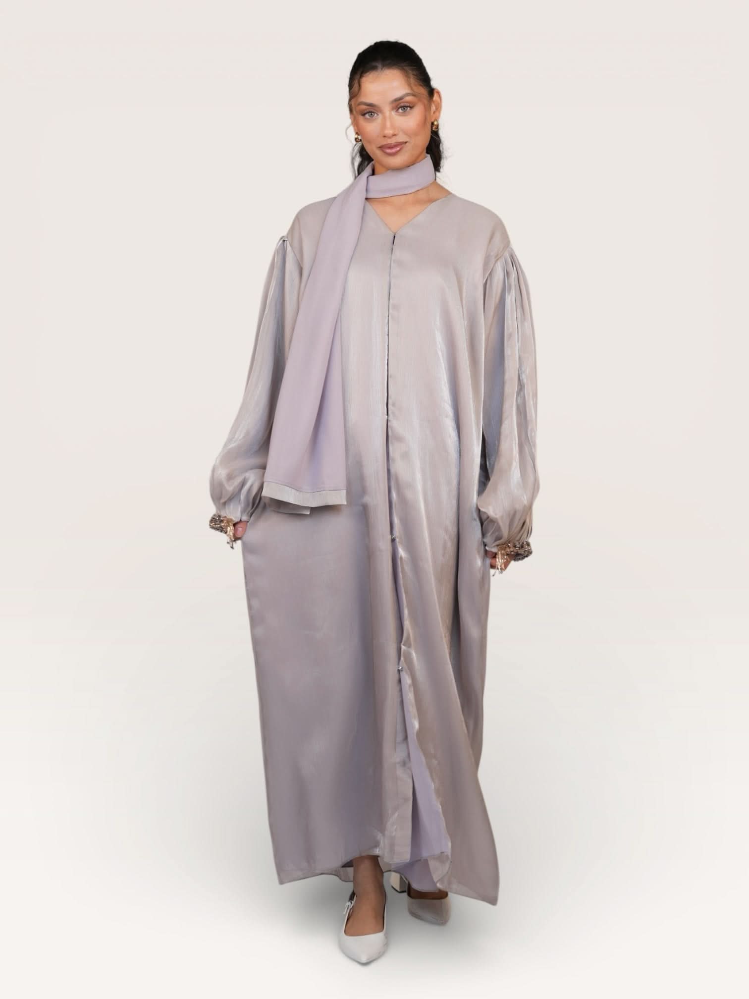 glamour abaya - lavender