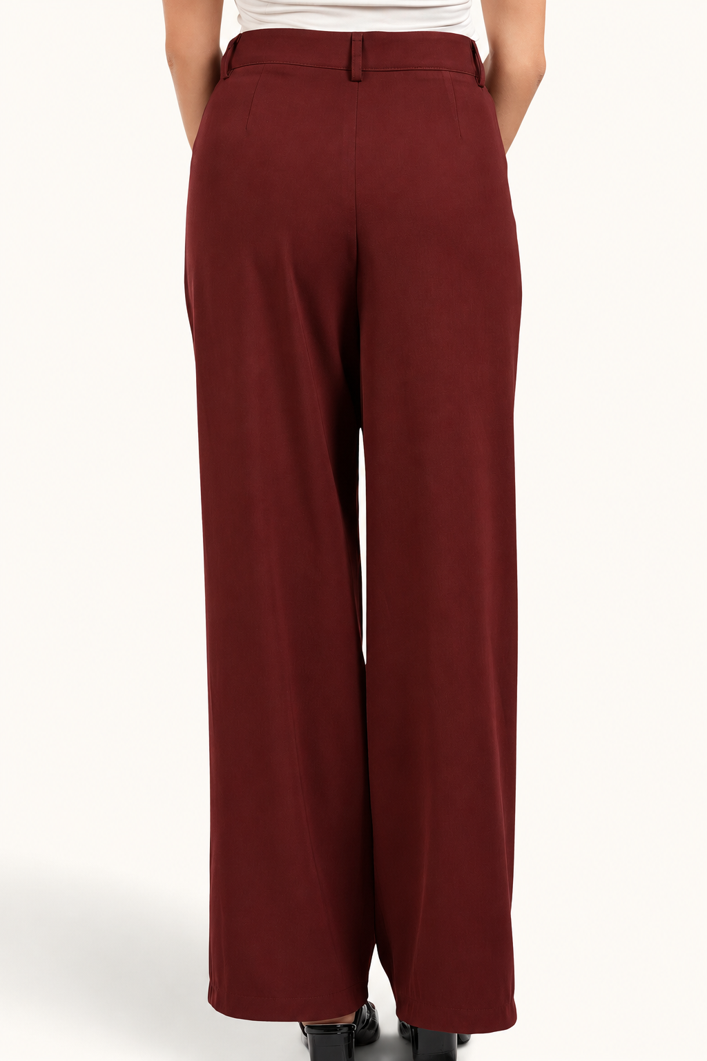 the noble pants - burgundy