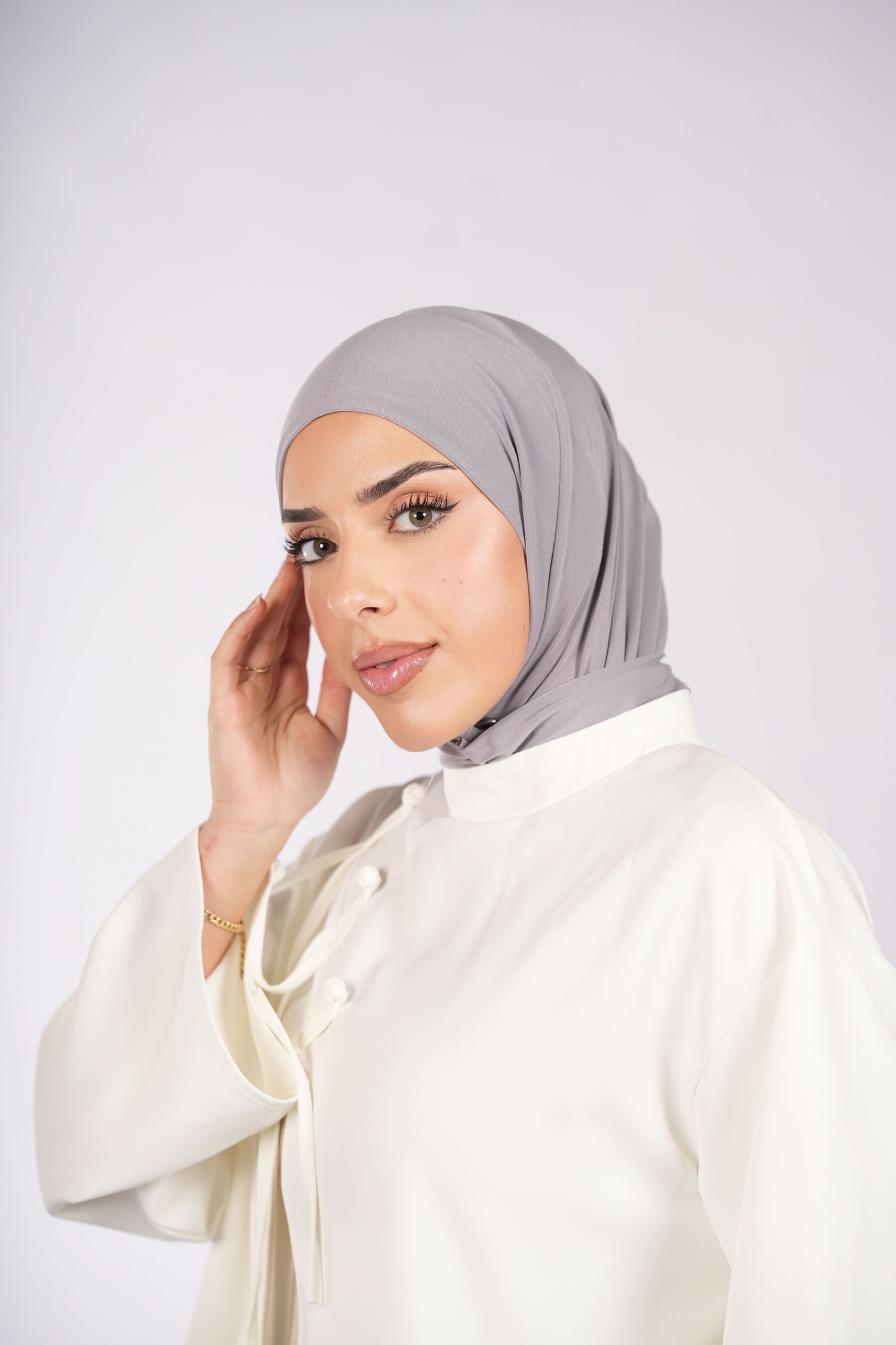 Instant Hijab - light grey