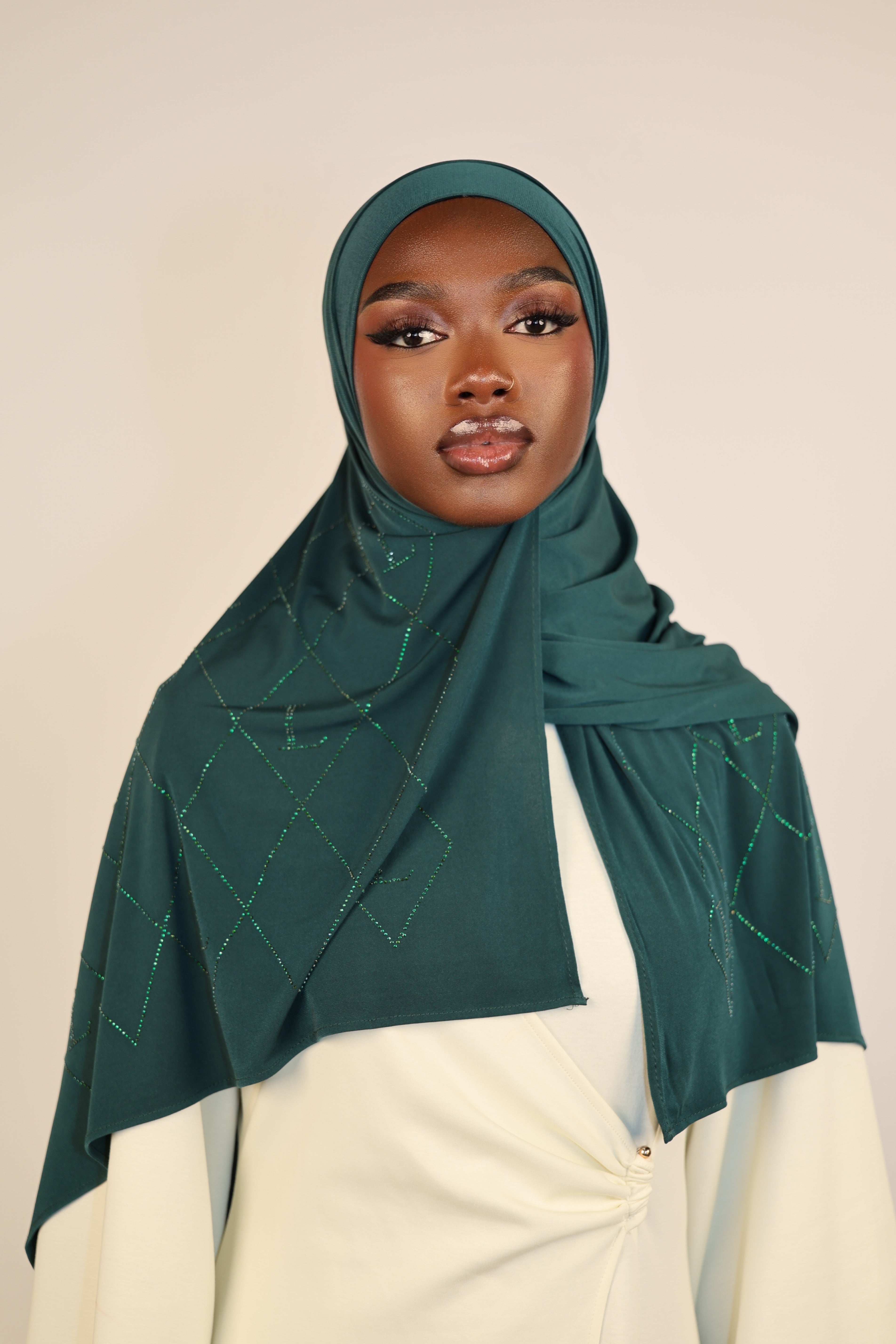 Premium Jersey Strass “L” - royal green