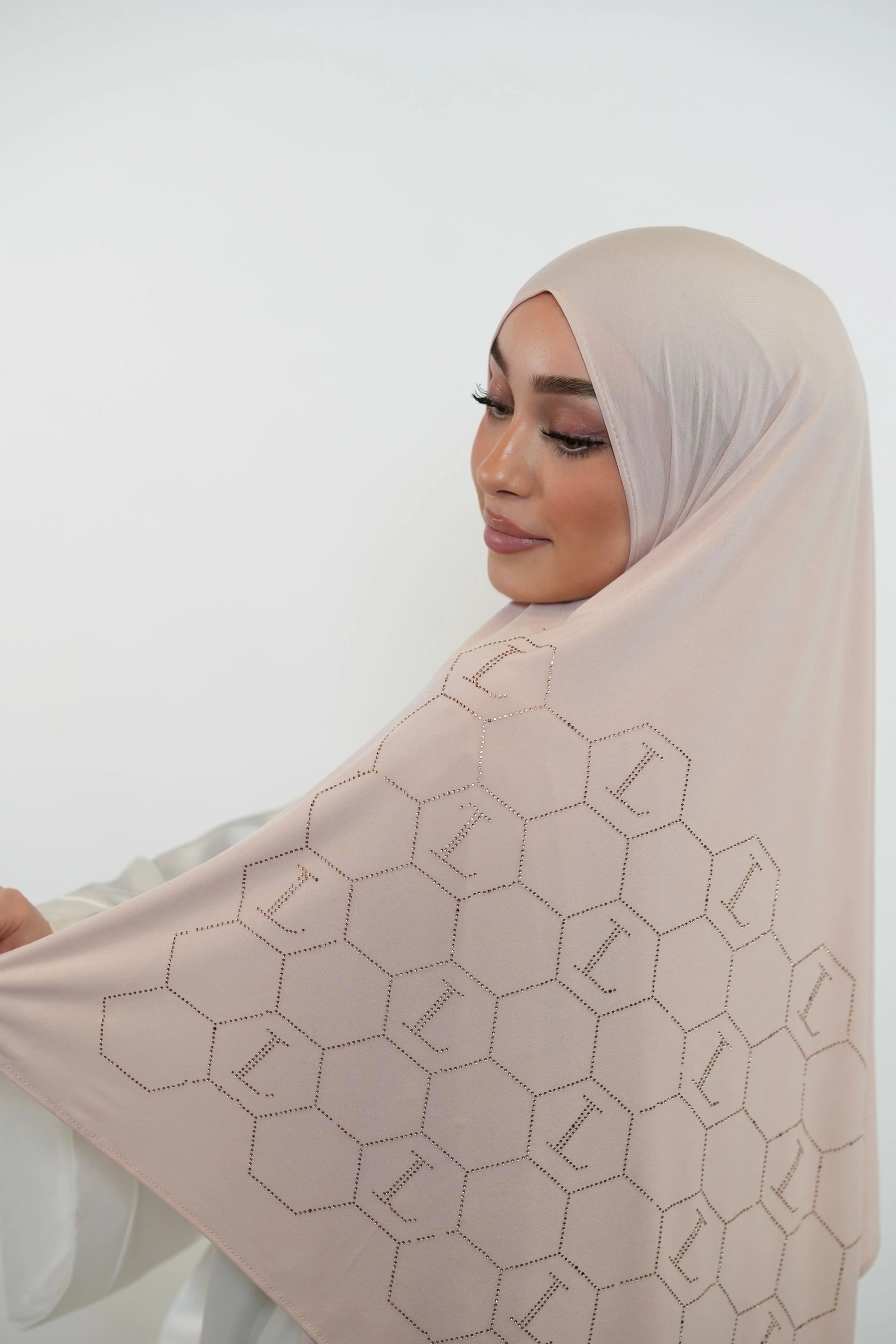 Premium Jersey Strass “L” - light rose - Losyana.Shop