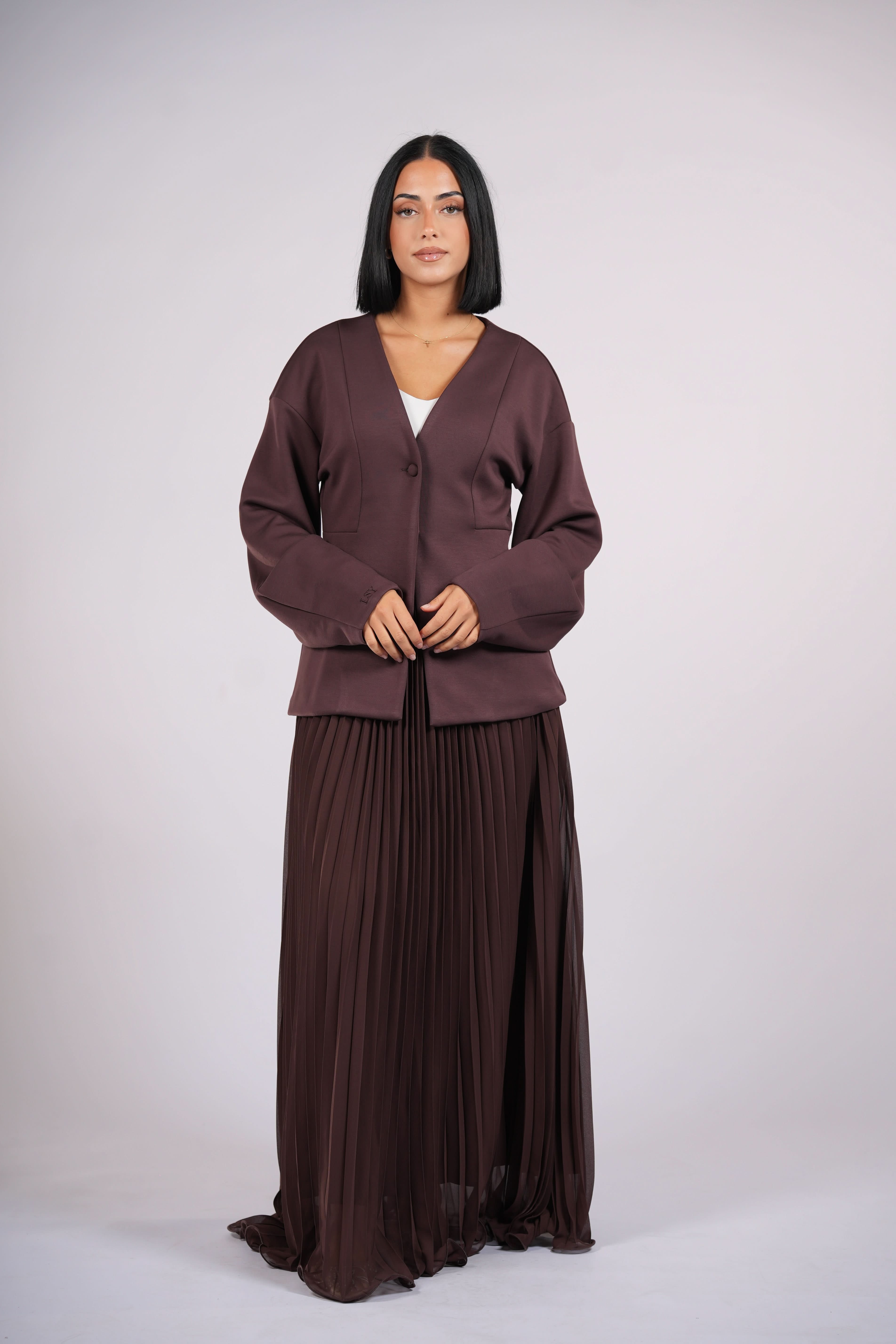 opera blazer - espresso - Losyana.Shop